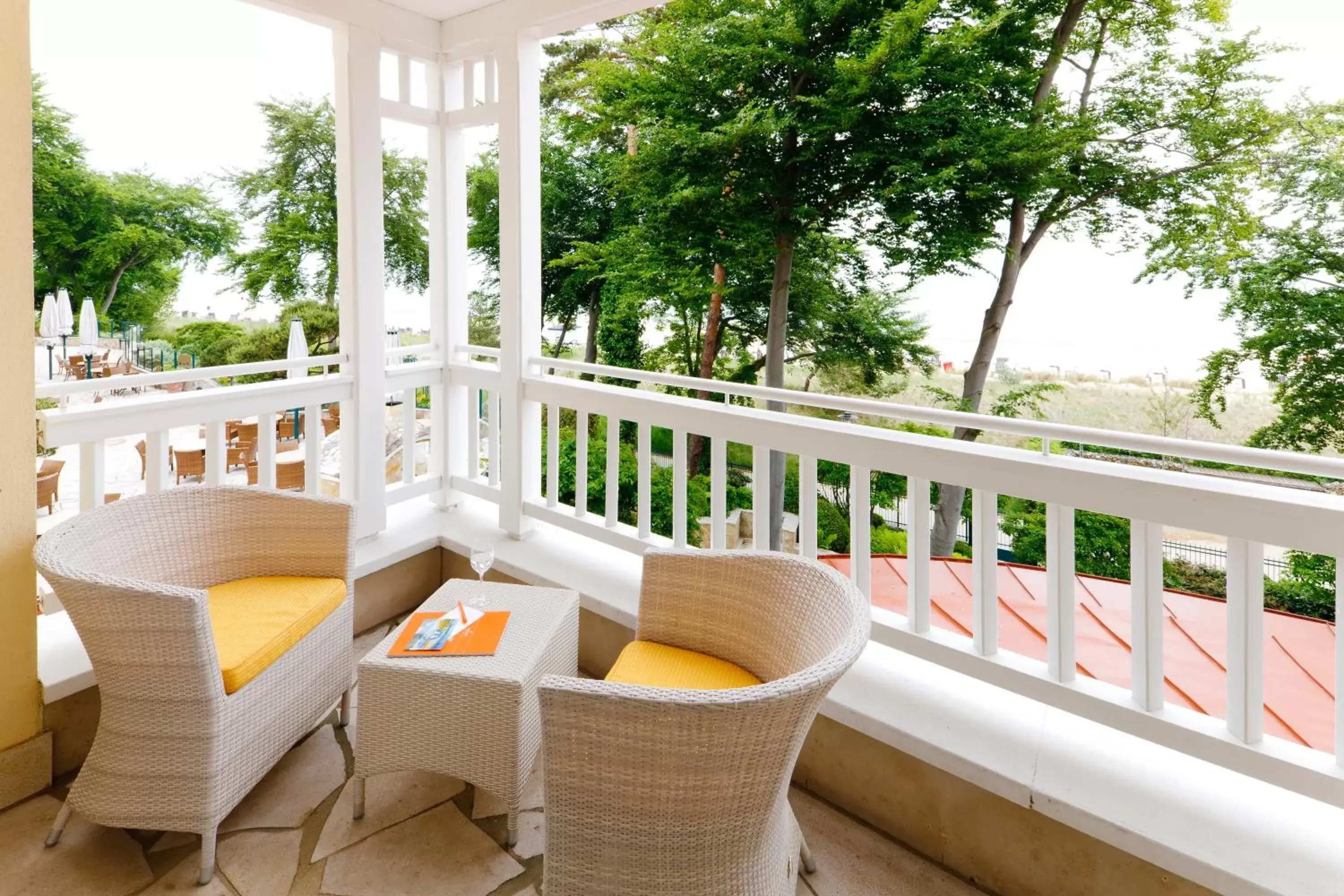 Balcony/Terrace in Travel Charme Strandhotel Bansin