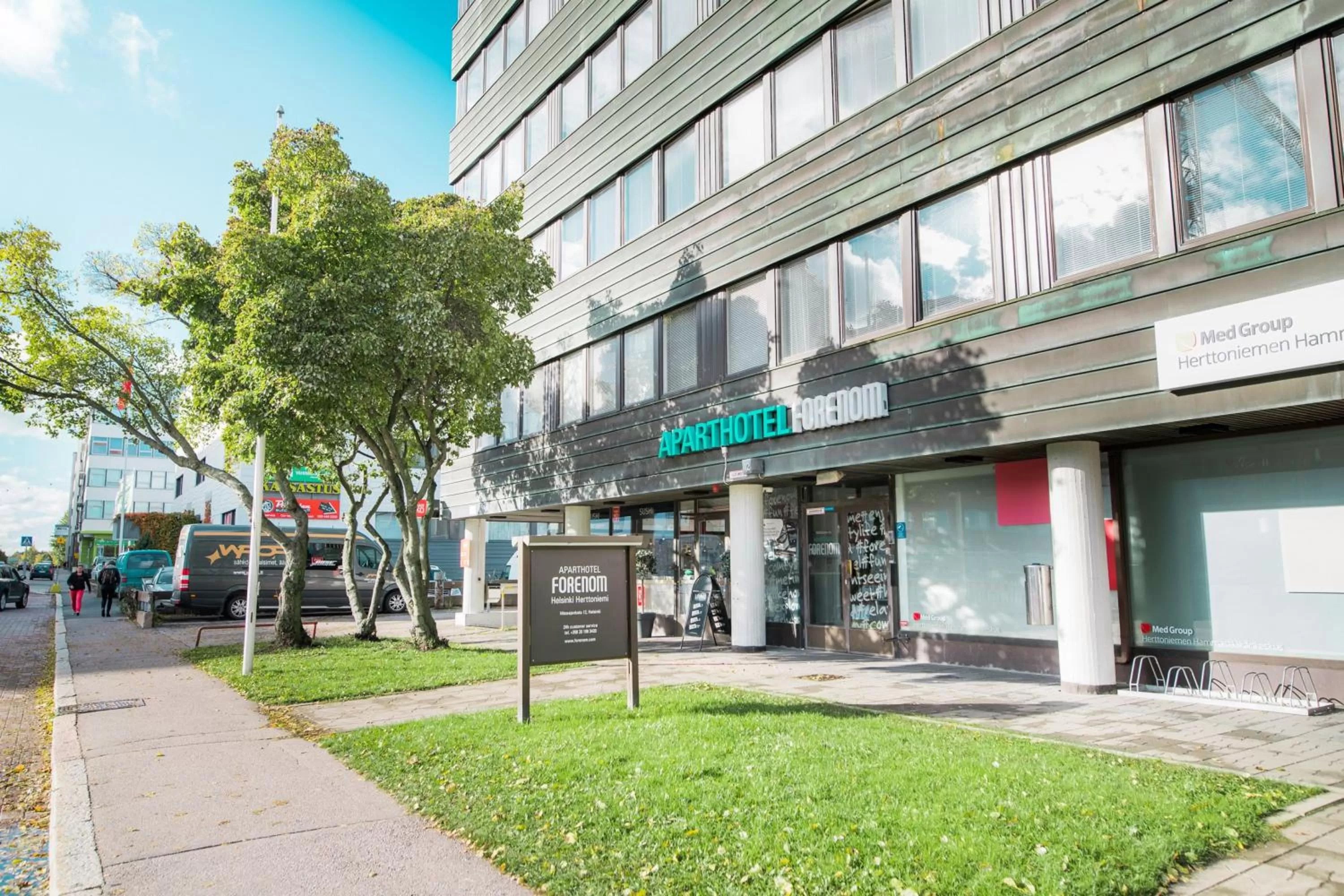Property building in Forenom Aparthotel Helsinki Herttoniemi