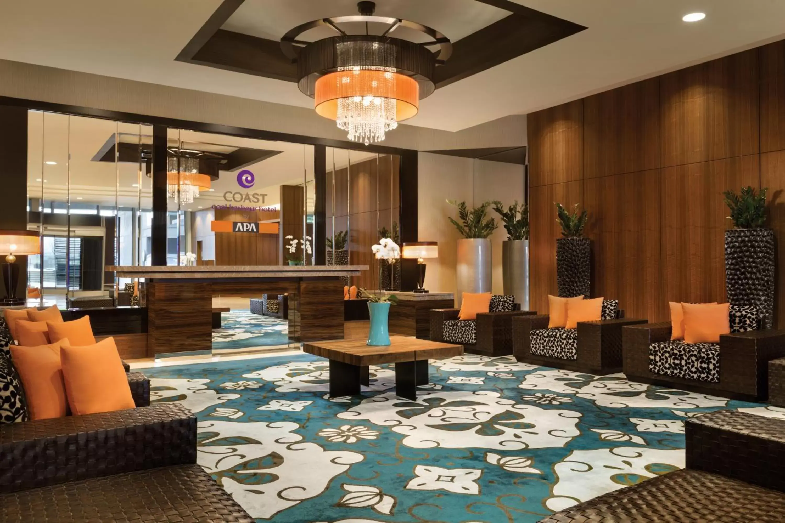 Lobby or reception, Restaurant/Places to Eat in Coast Coal Harbour Vancouver Hotel by APA