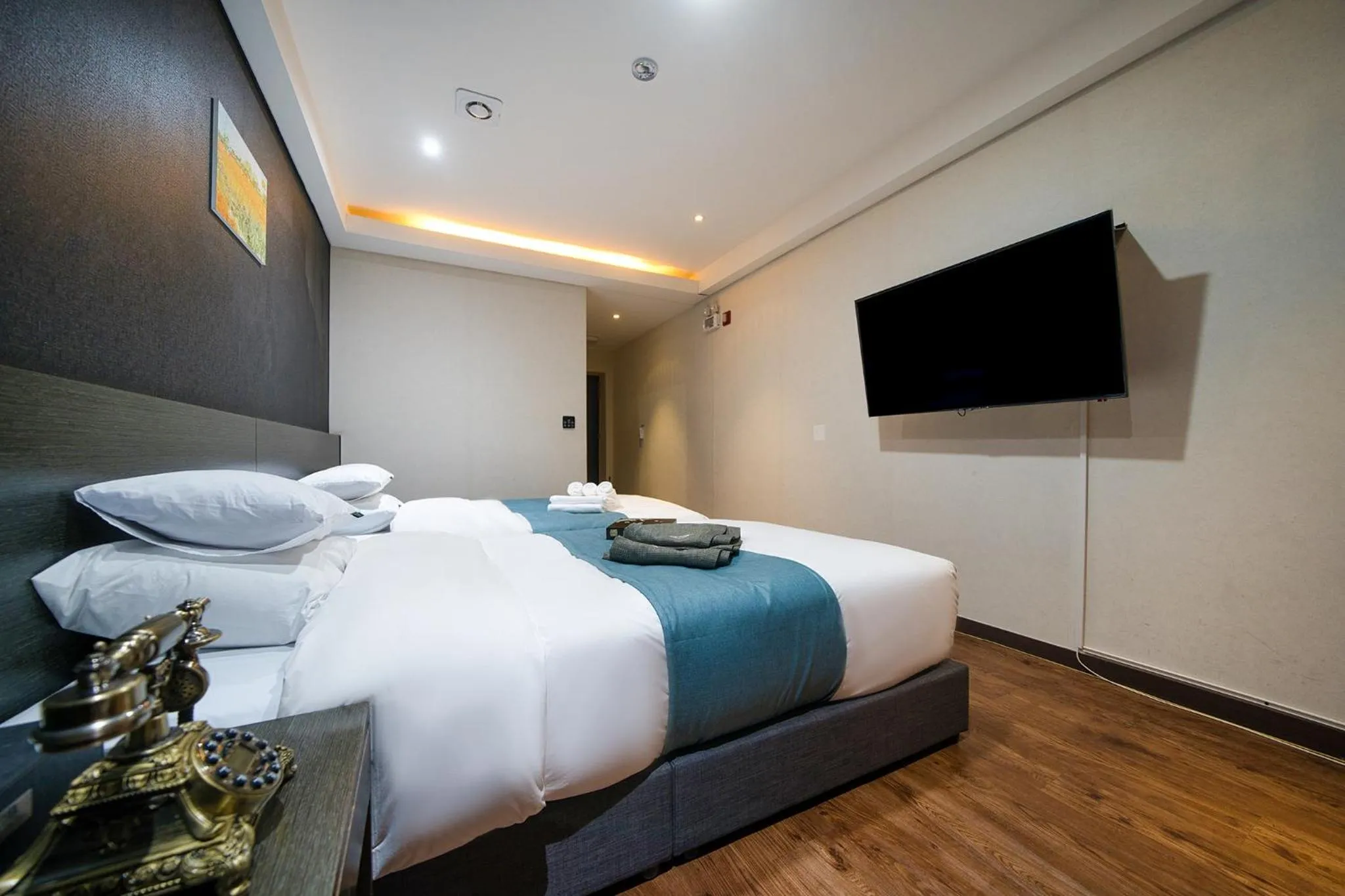 Bed in Suwon Dono1796 Hotel