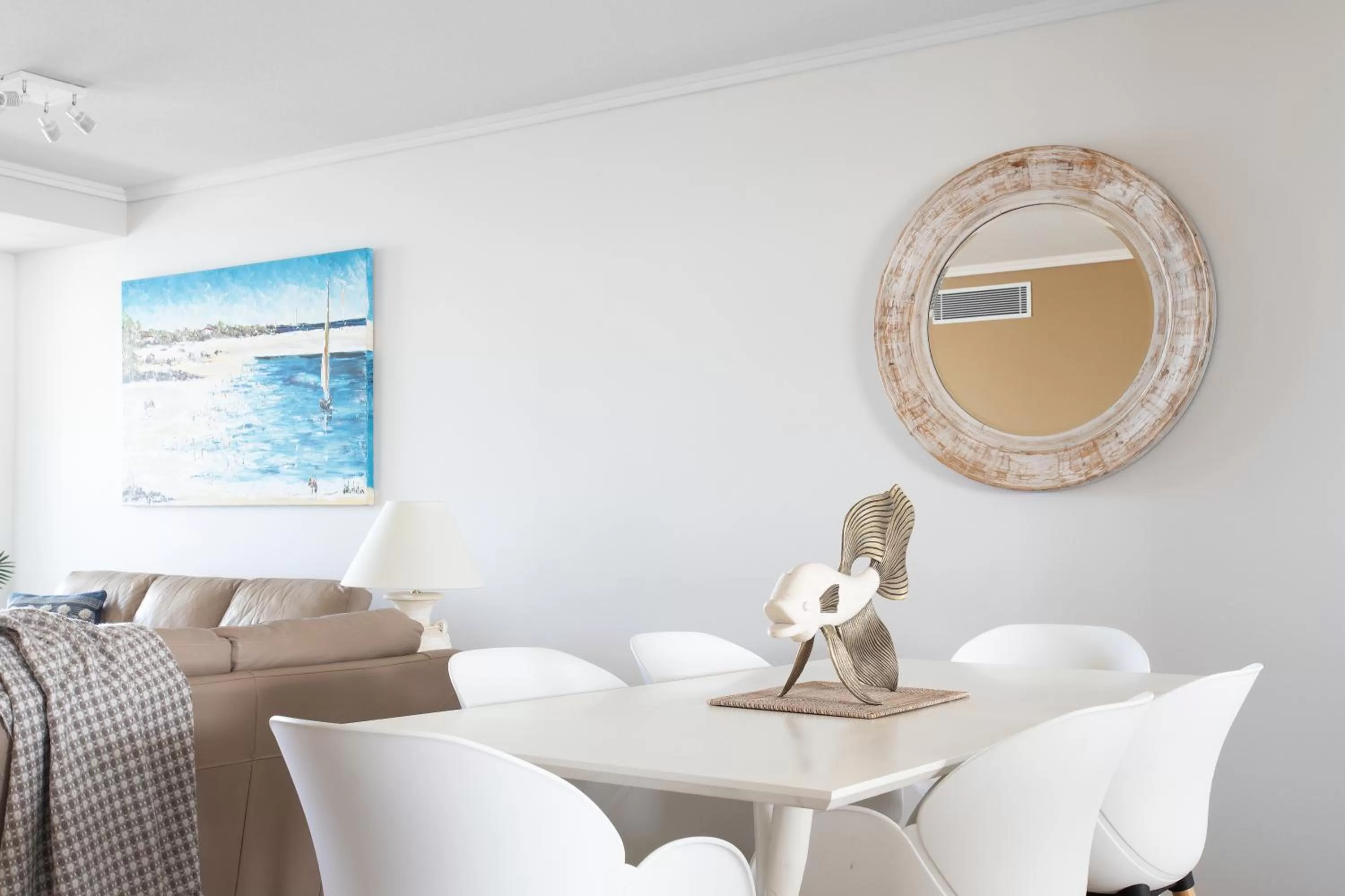 Dining area in Aspect Caloundra