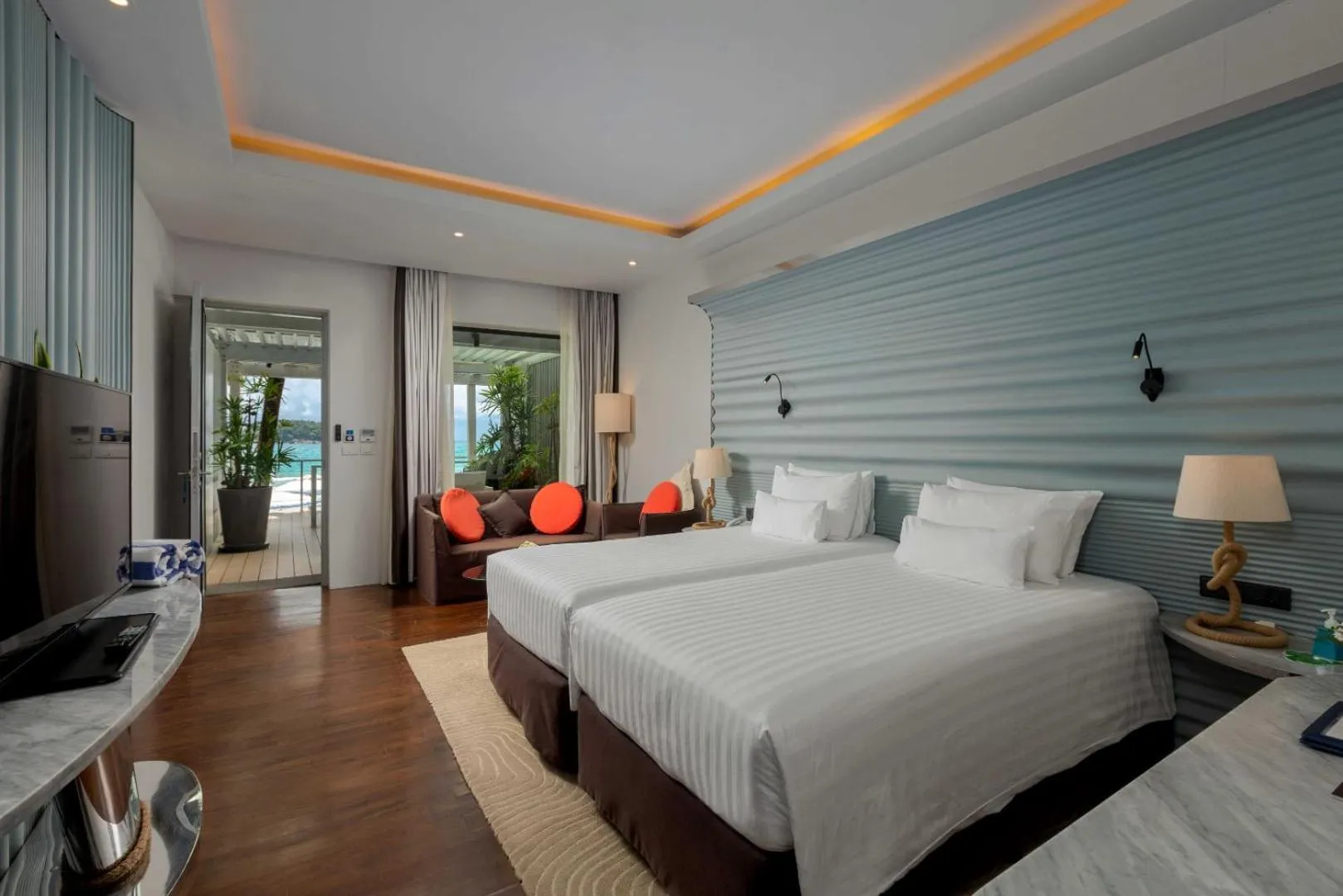 Bed in The Boathouse Phuket-SHA Plus