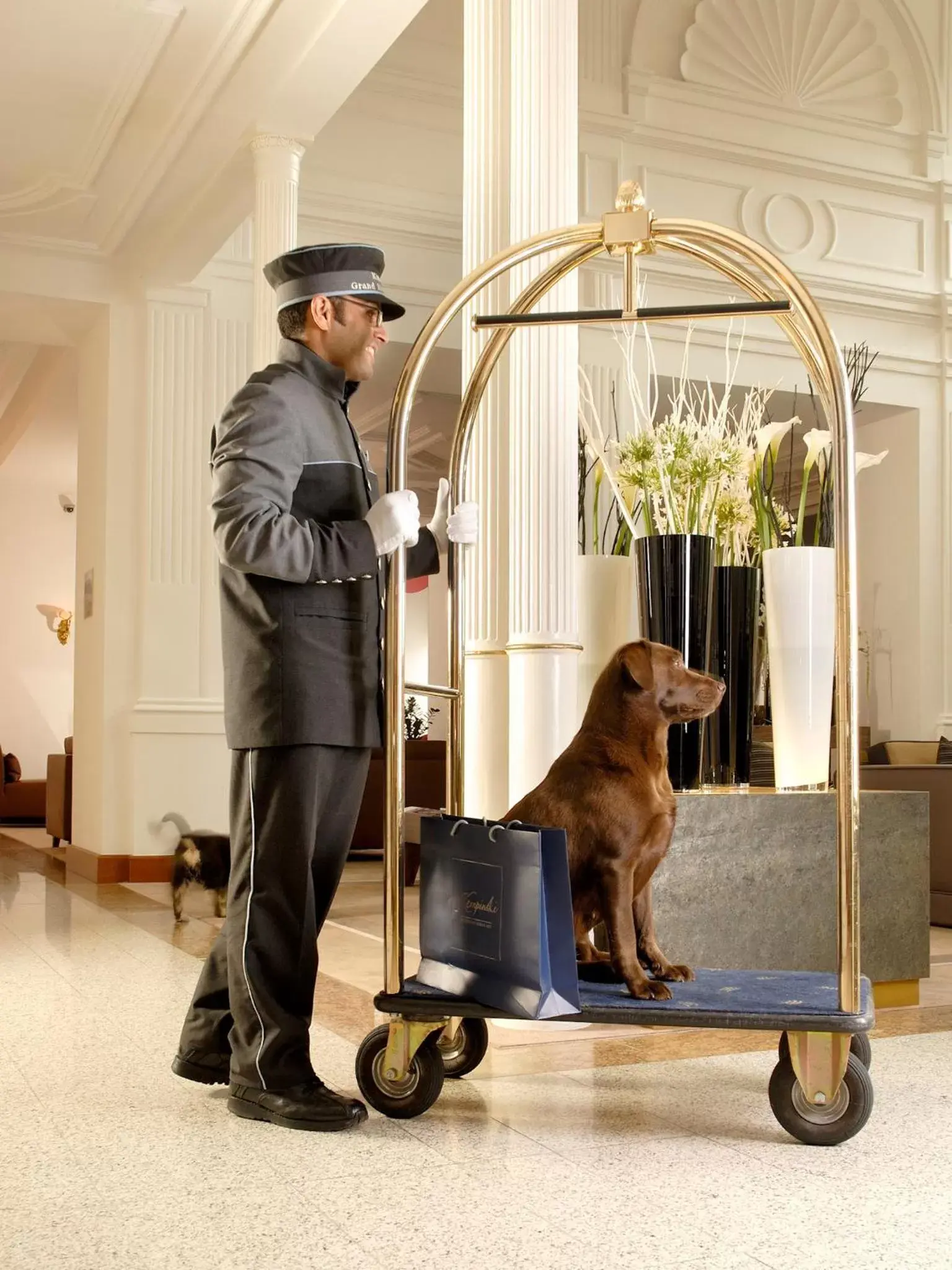 Staff in Grand Hotel des Bains Kempinski