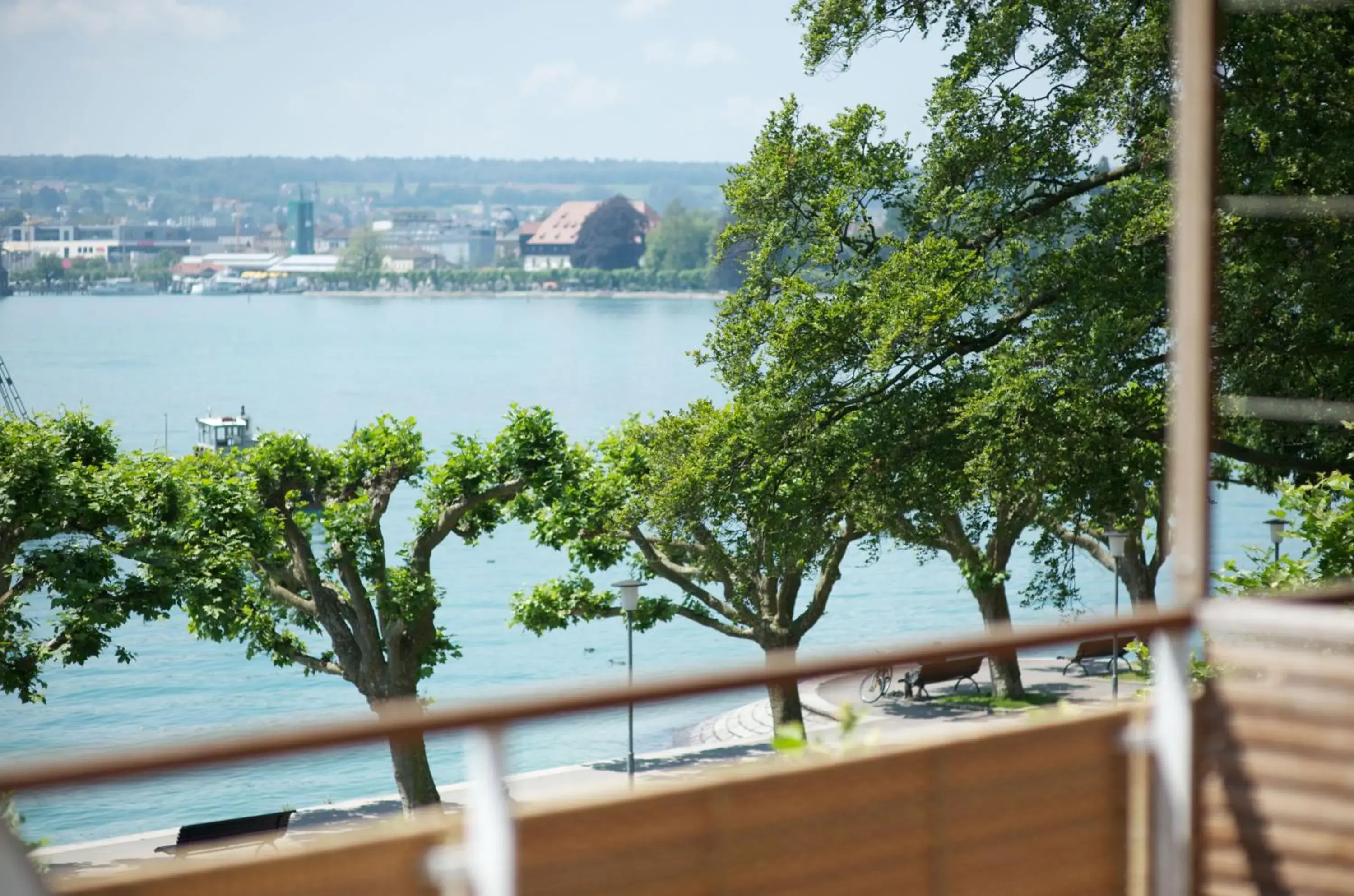 Balcony/Terrace, River View in RIVA - Das Hotel am Bodensee