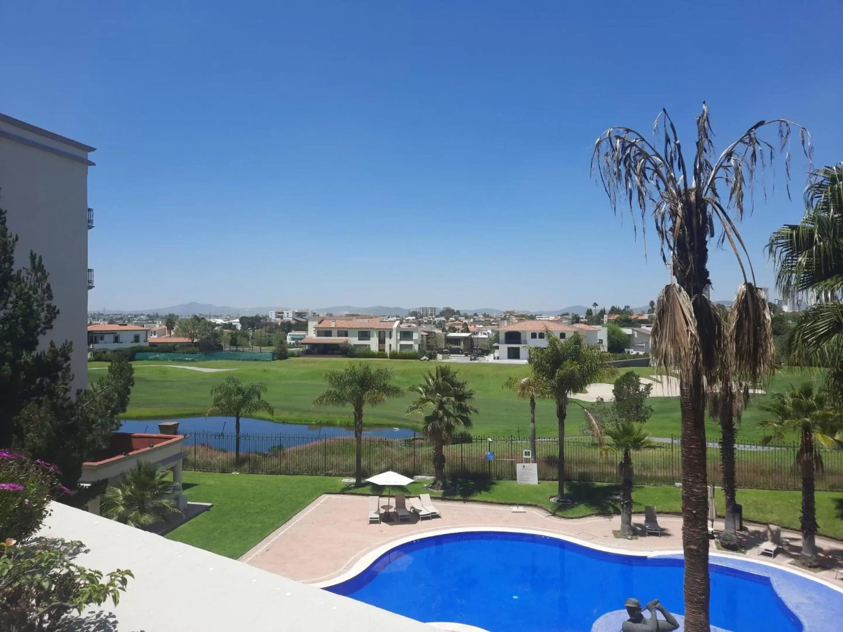 Balcony/Terrace, Pool View in Camino Real Puebla Angelopolis