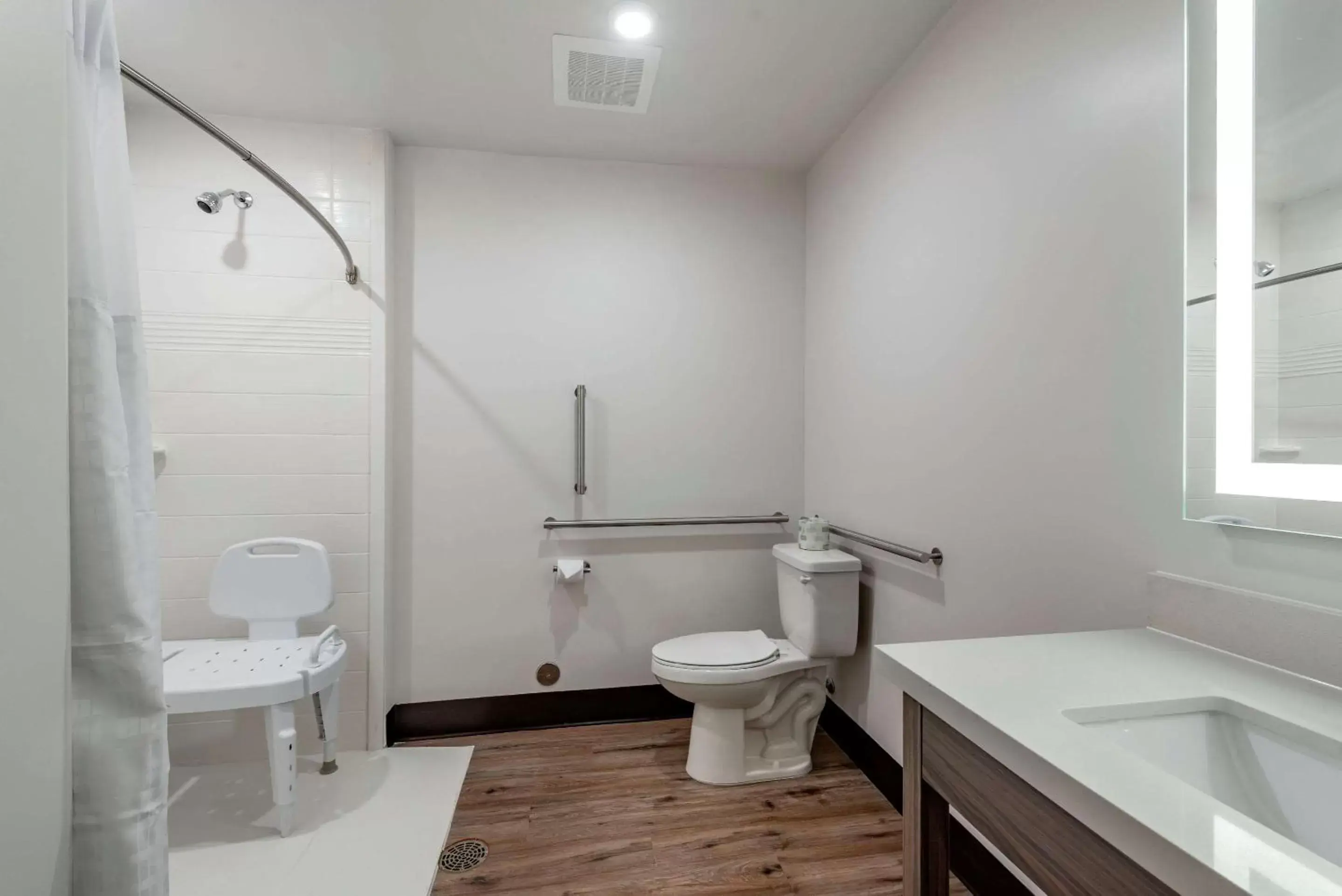 Shower, Bathroom in MainStay Suites Colorado Springs East - Medical Center Area