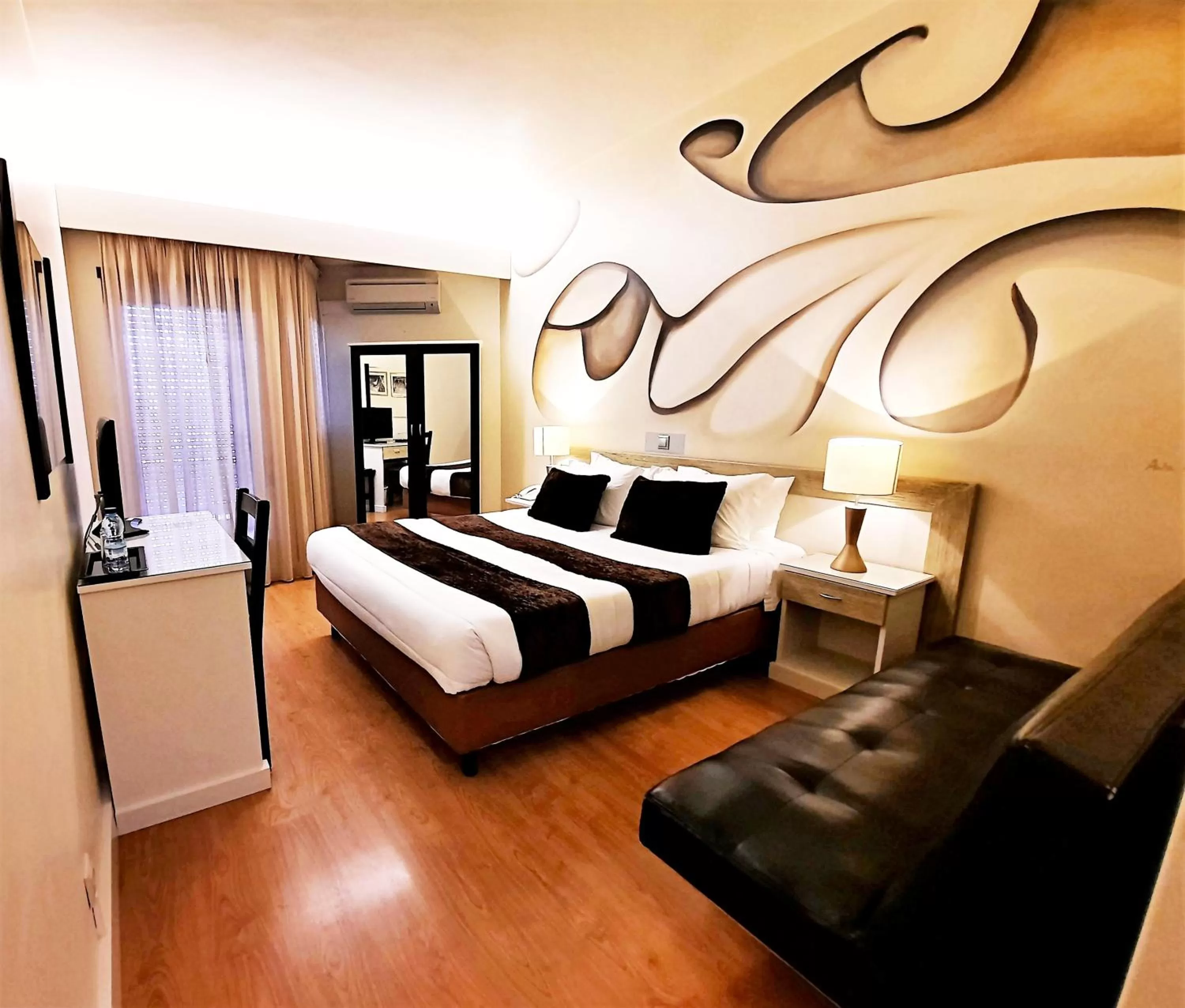 Bed in Hotel Aleluia