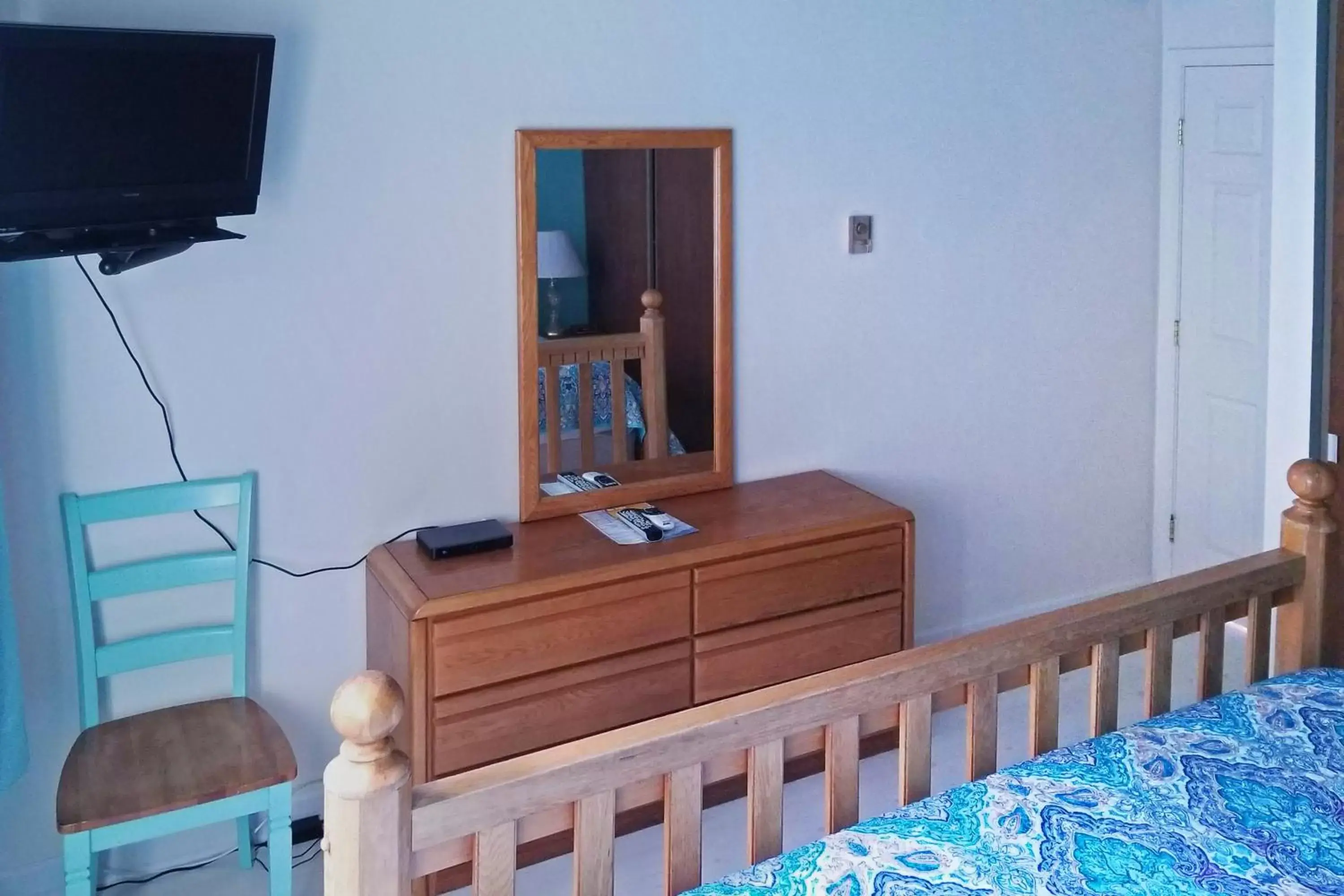 Bedroom, TV/Entertainment Center in Ocean Terrace Condominiums