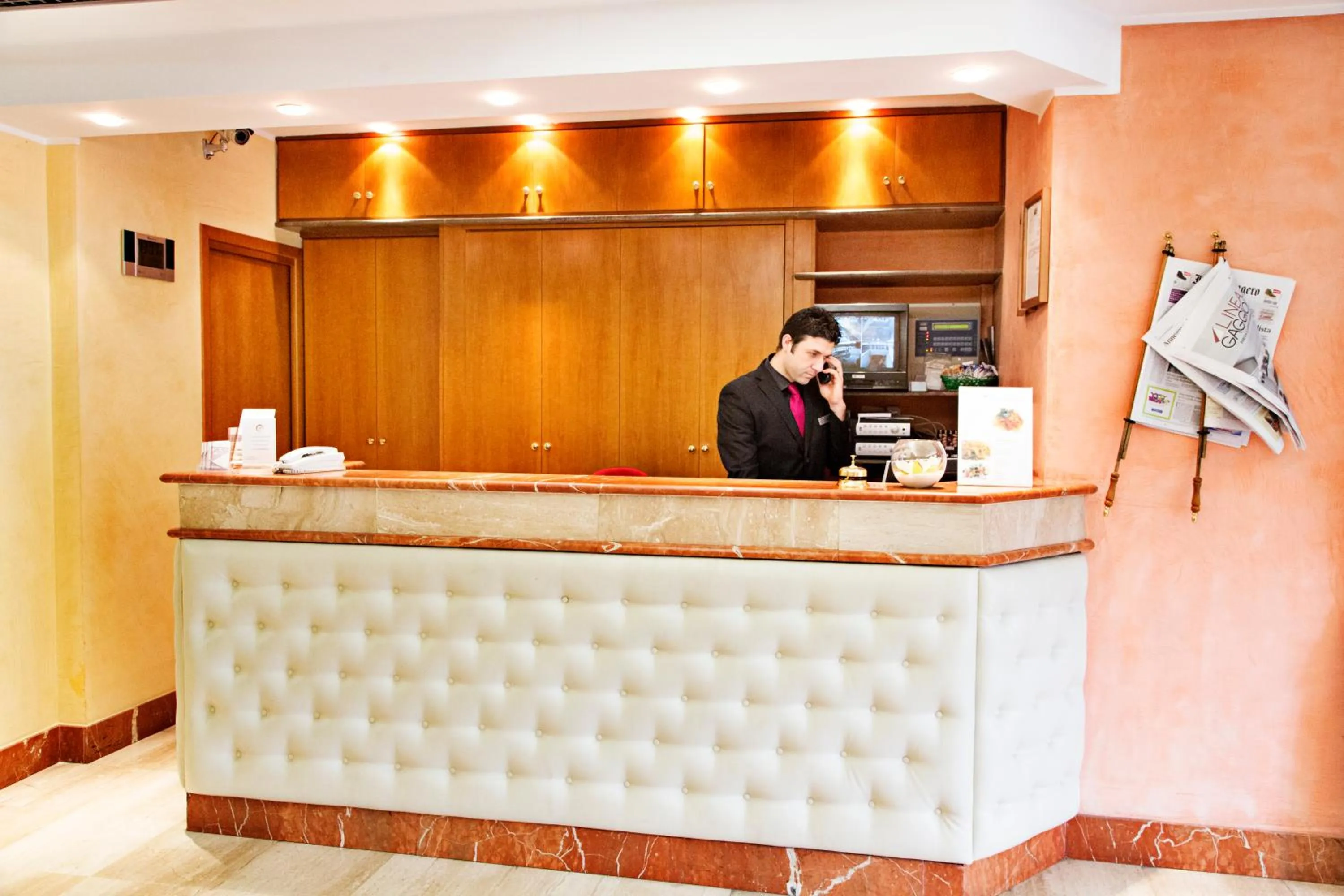 Lobby or reception in Hotel President Pomezia