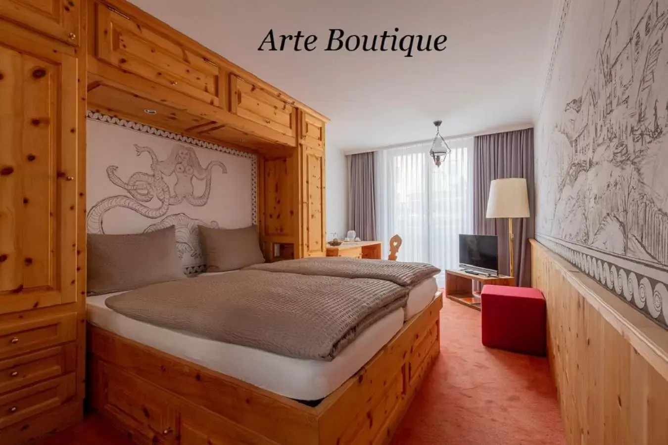 Bedroom, Bed in Hotel Arte