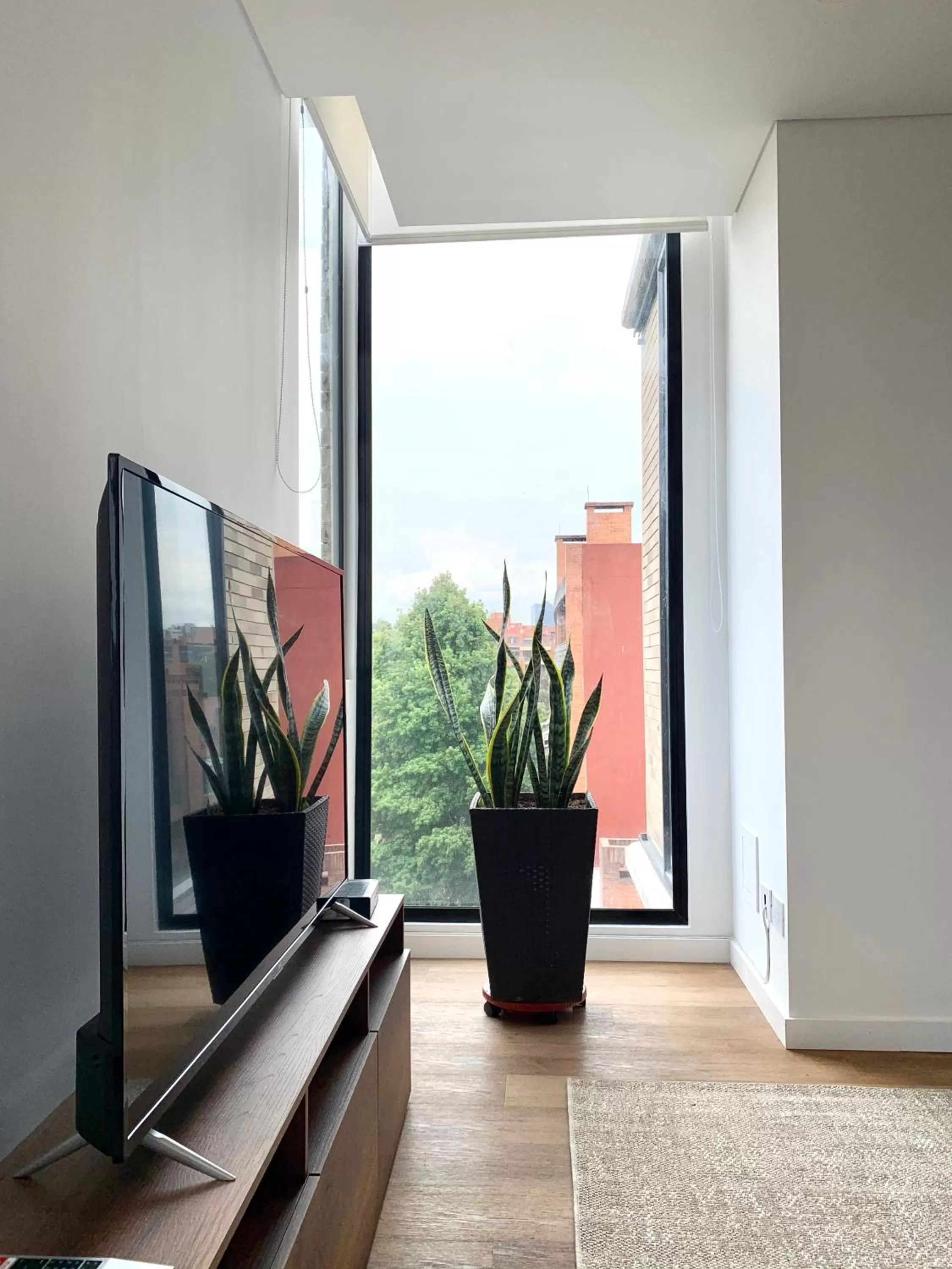 TV/Entertainment Center in Kubik apartments in Exclusive Virrey