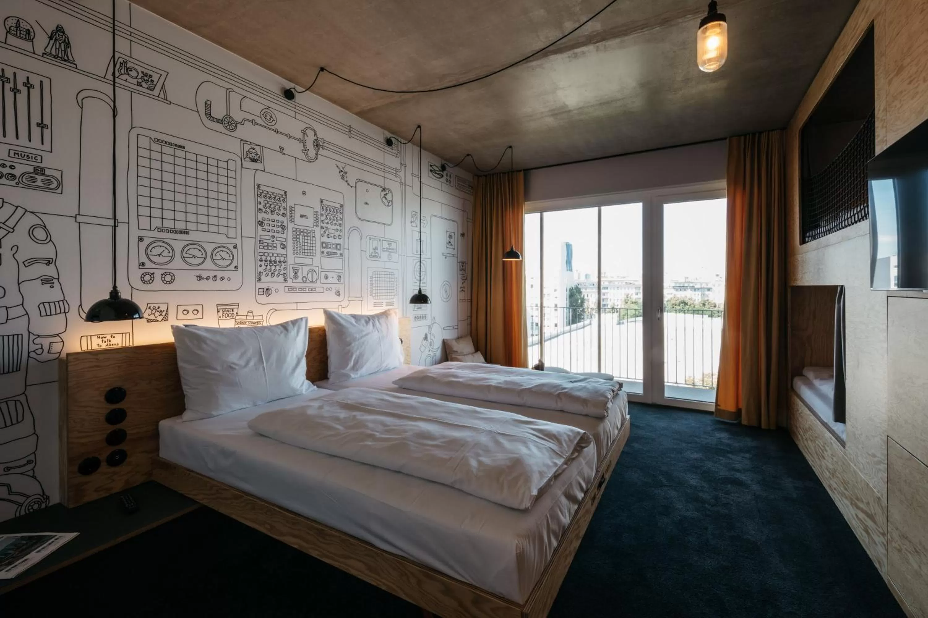 Bed in Superbude Wien Prater