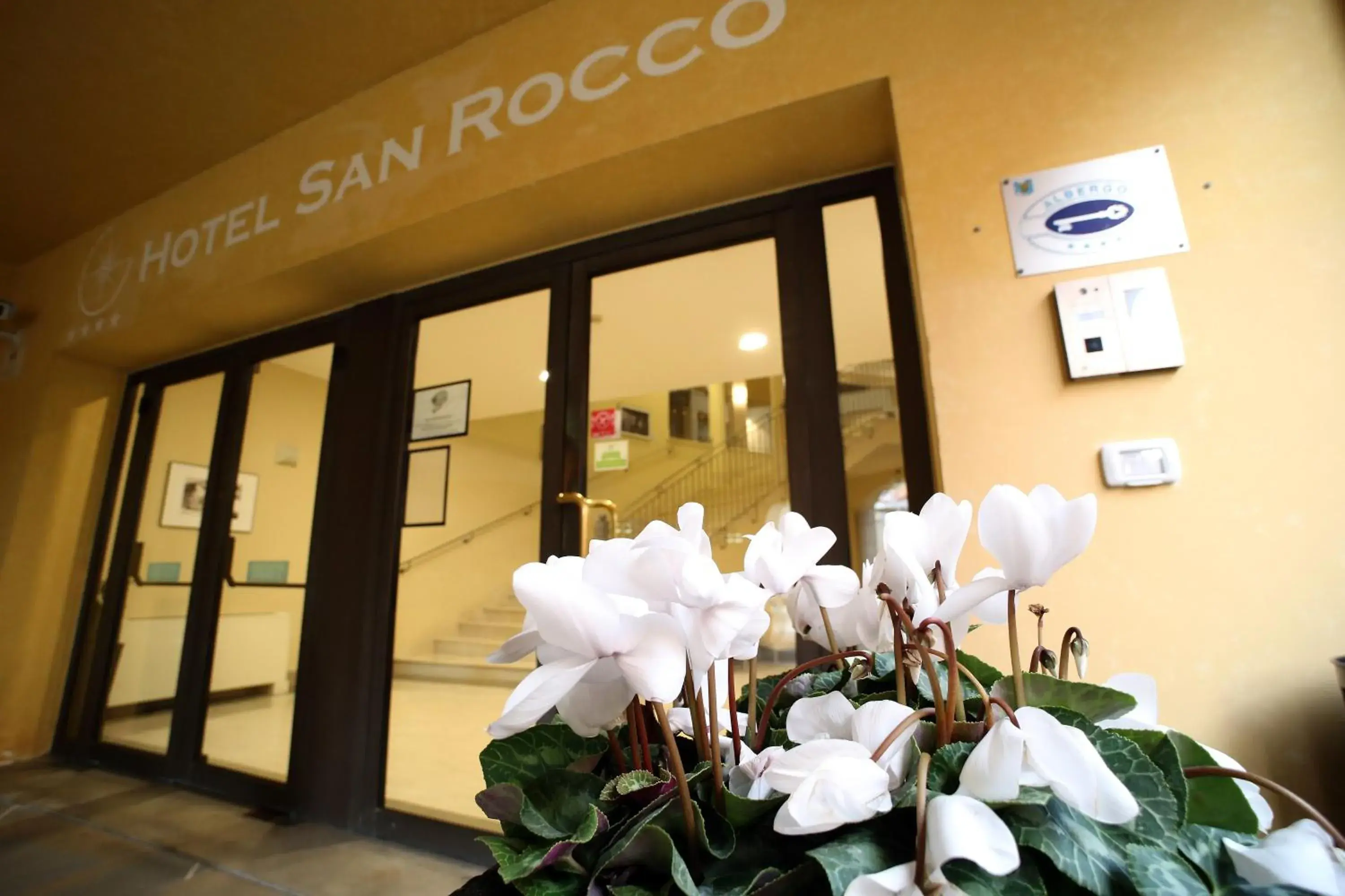 Facade/entrance in Hotel San Rocco
