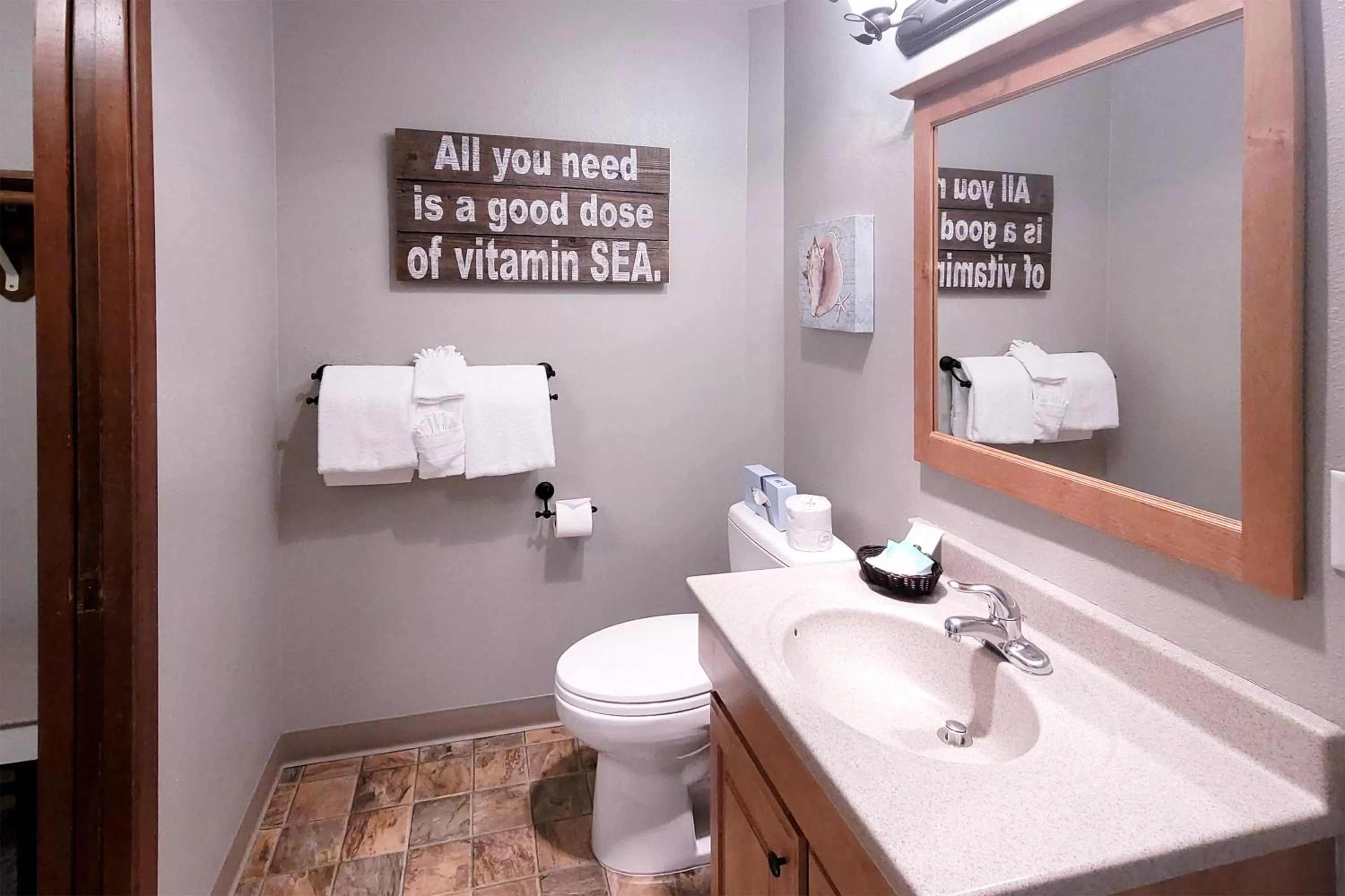 Bathroom in Ocean Terrace Condominiums