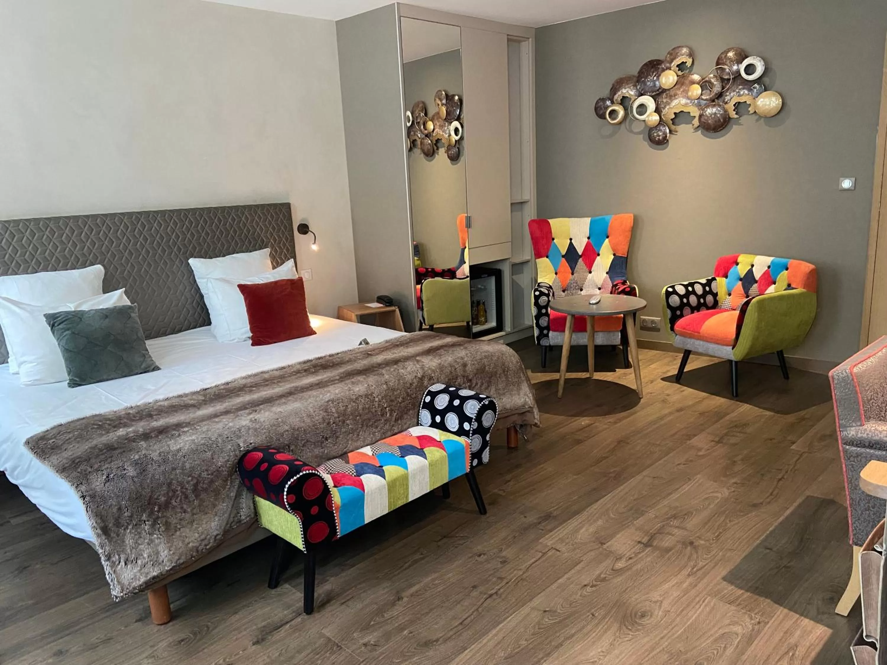 Spring, Bed in Hotel Beaucour