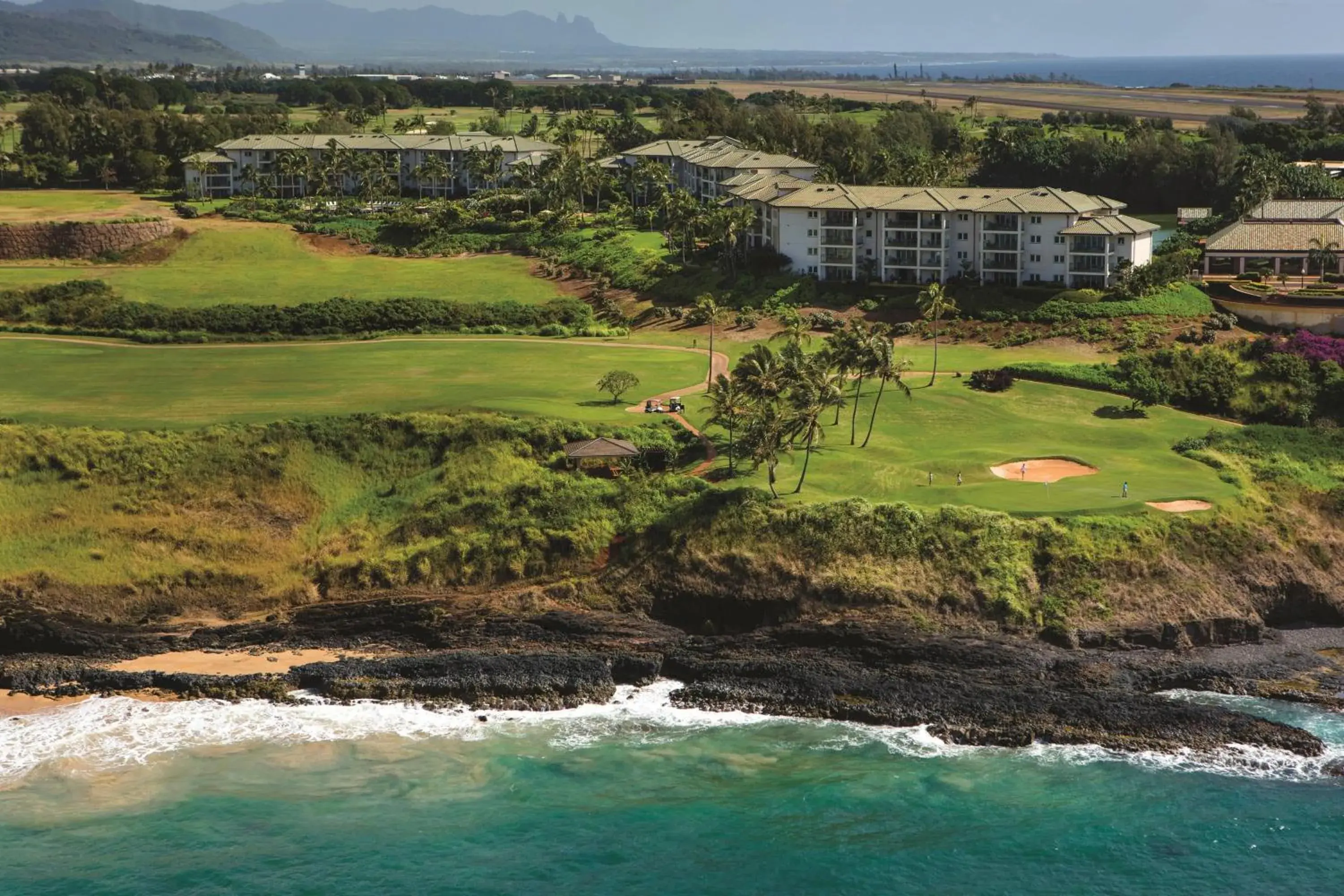 Property building, Bird's-eye View in Marriott's Kauai Lagoons - Kalanipu'u