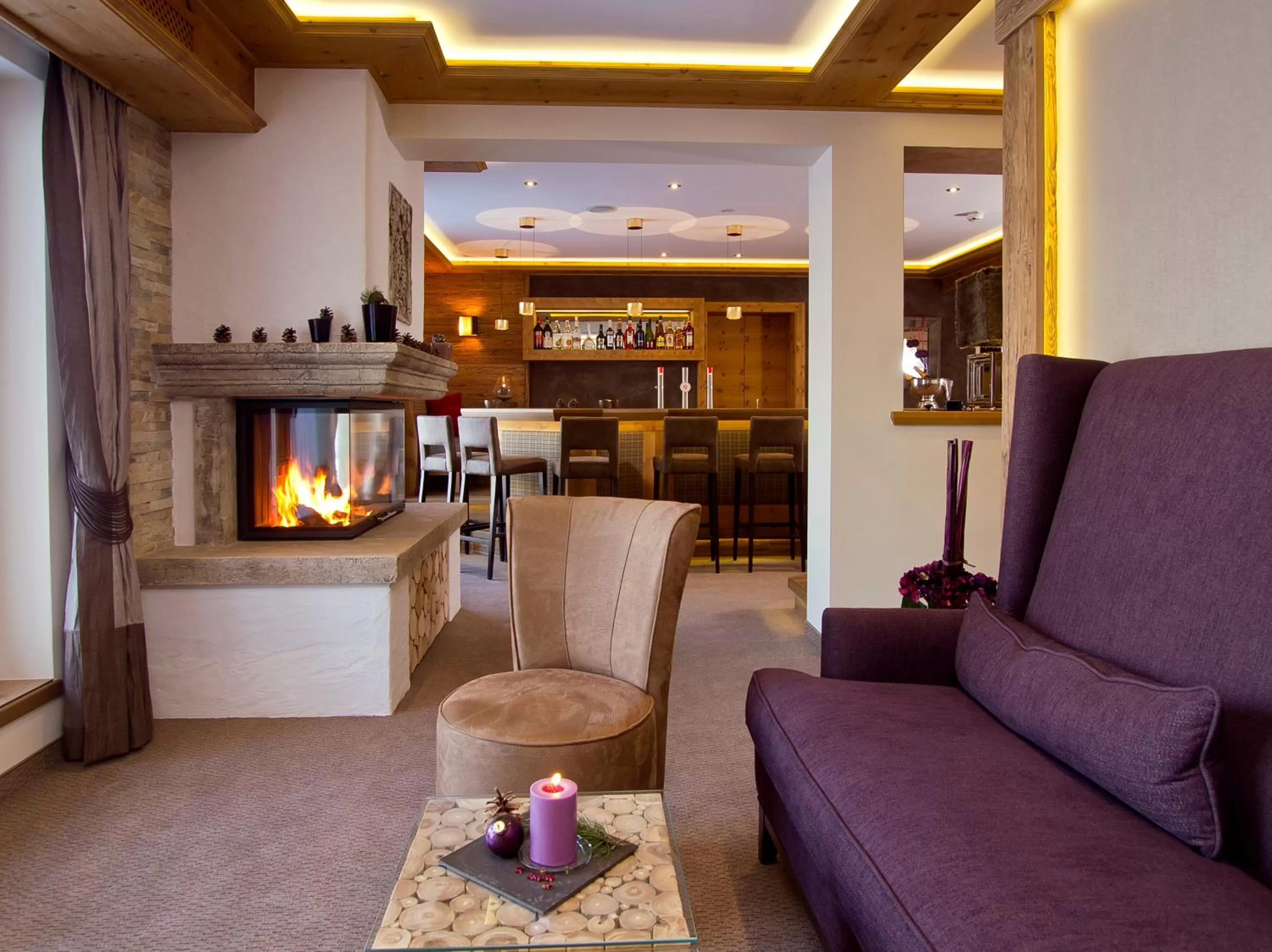 Communal lounge/ TV room in Hotel Bergkristall