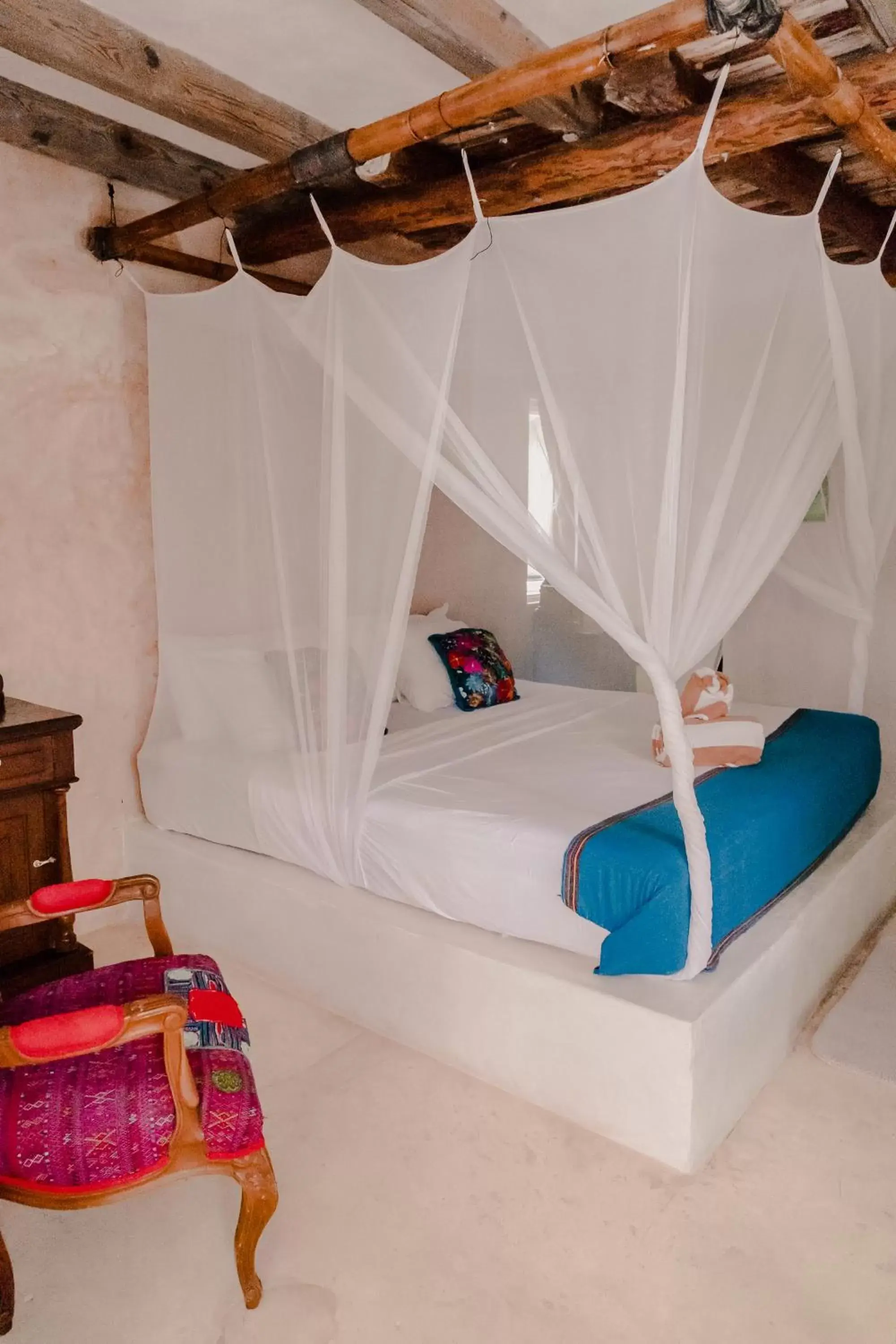 Bedroom, Bed in Posada Lamar Tulum Beach Front and Pool