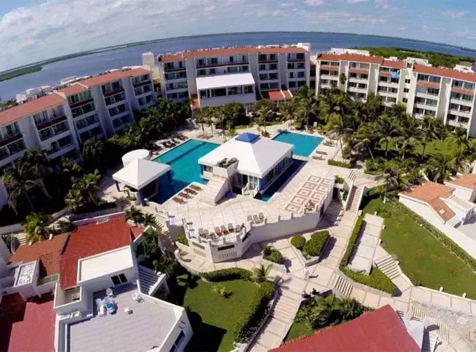 Bird's eye view, Bird's-eye View in Apartment Ocean Front Cancun