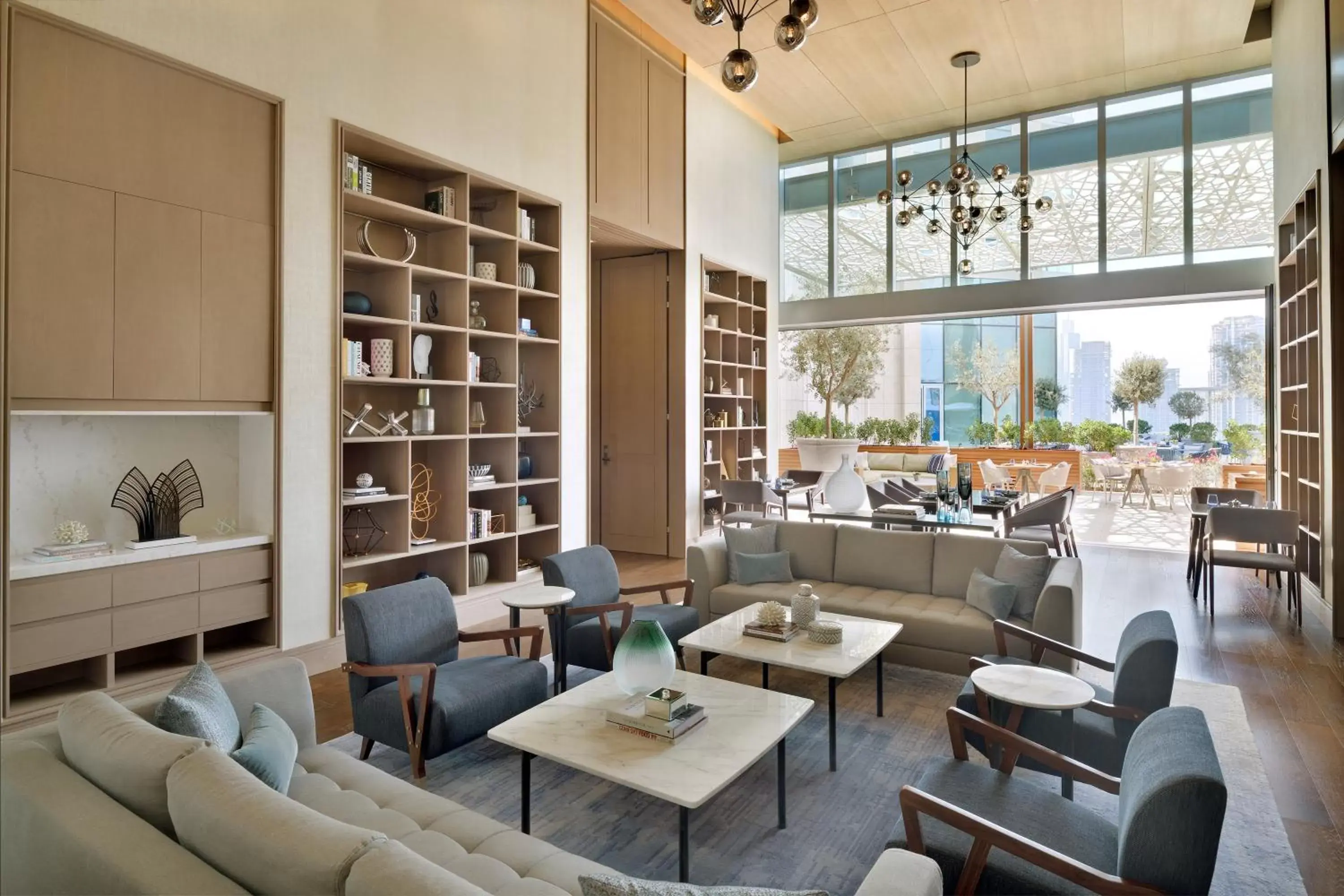 Lounge or bar in Address Dubai Mall Lounge or bar in Address Dubai Mall