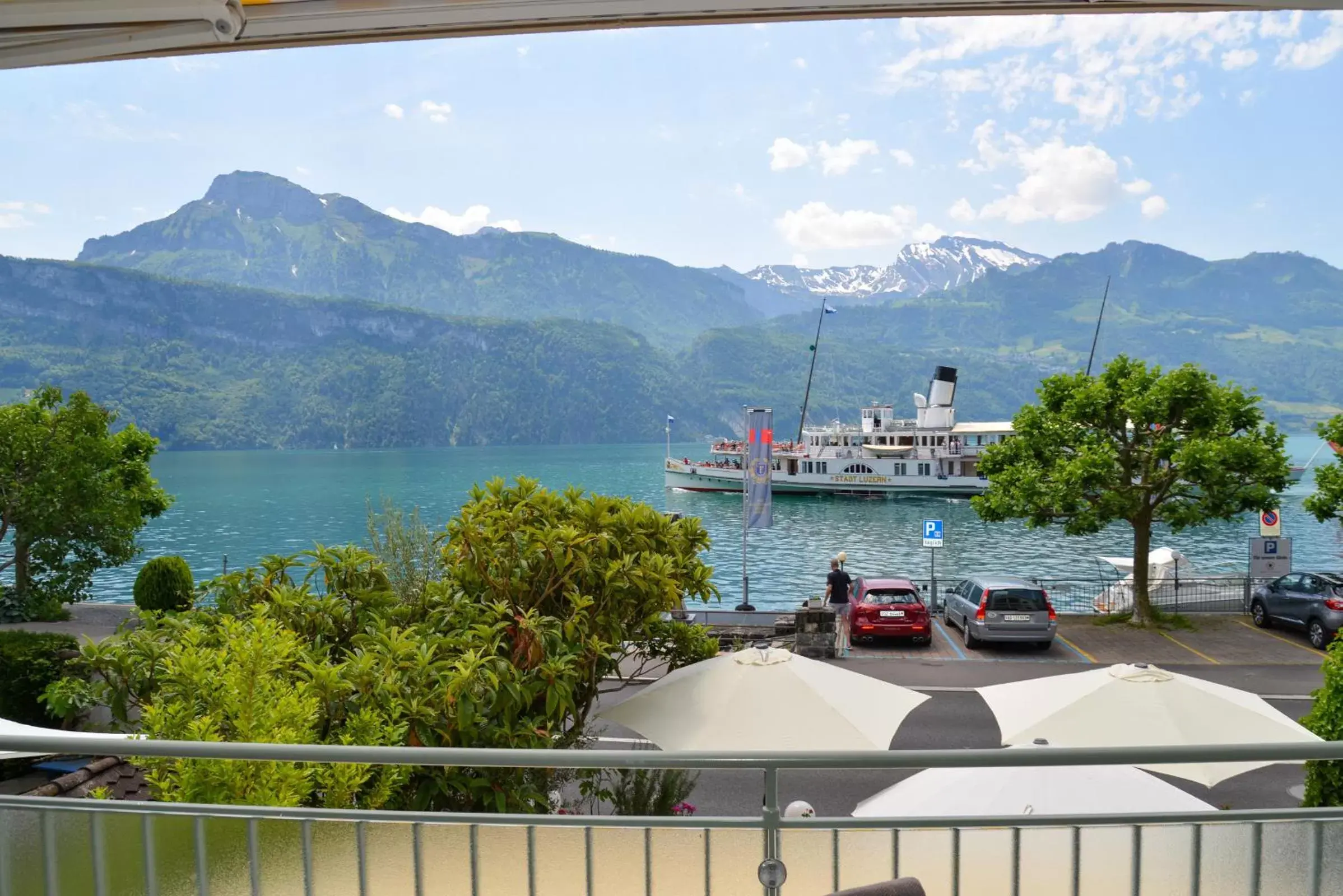Lake view, Mountain View in Seehotel Riviera at Lake Lucerne
