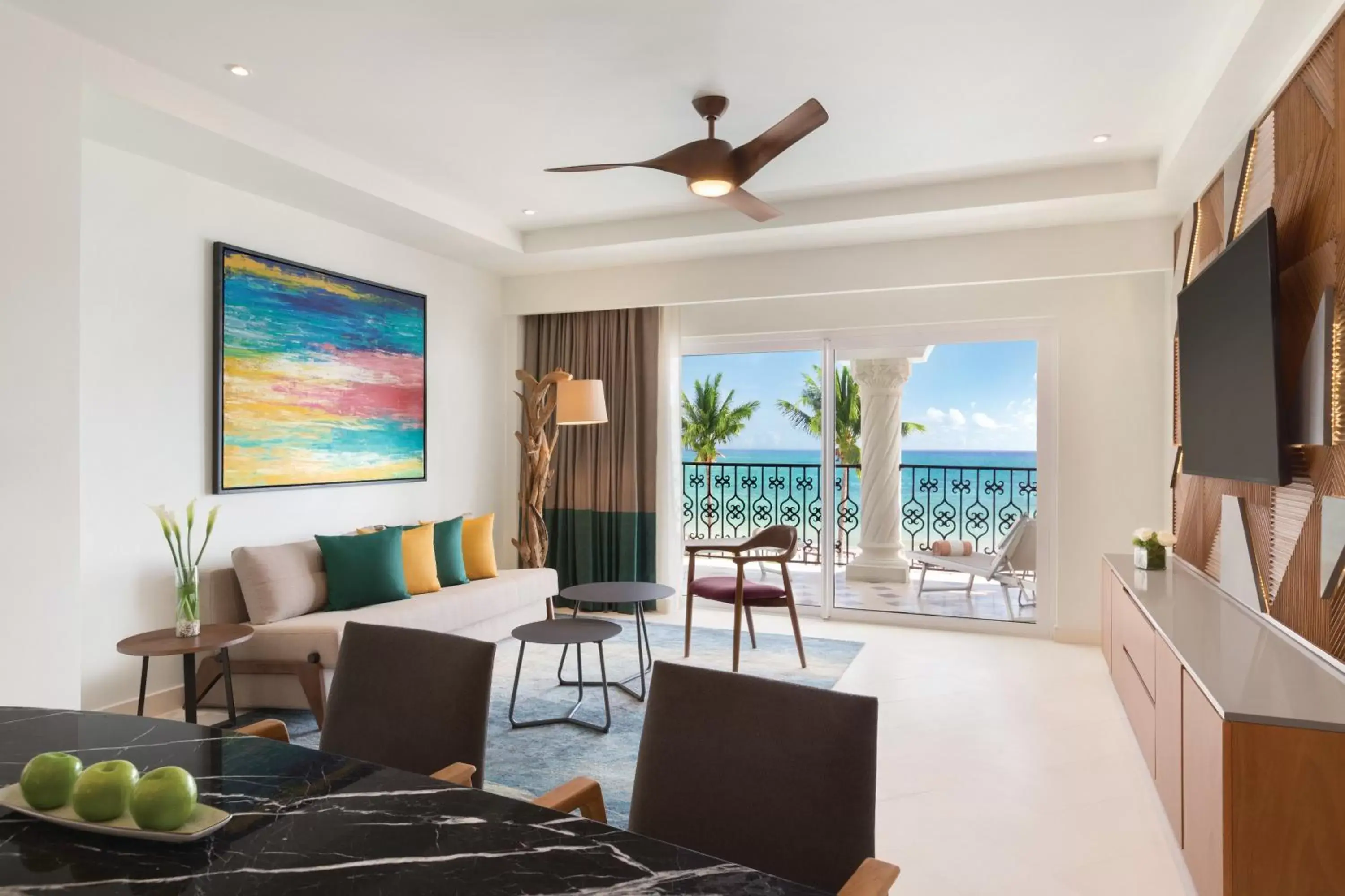 Living room, Seating Area in Hilton Playa del Carmen, an All-Inclusive Adult Only Resort