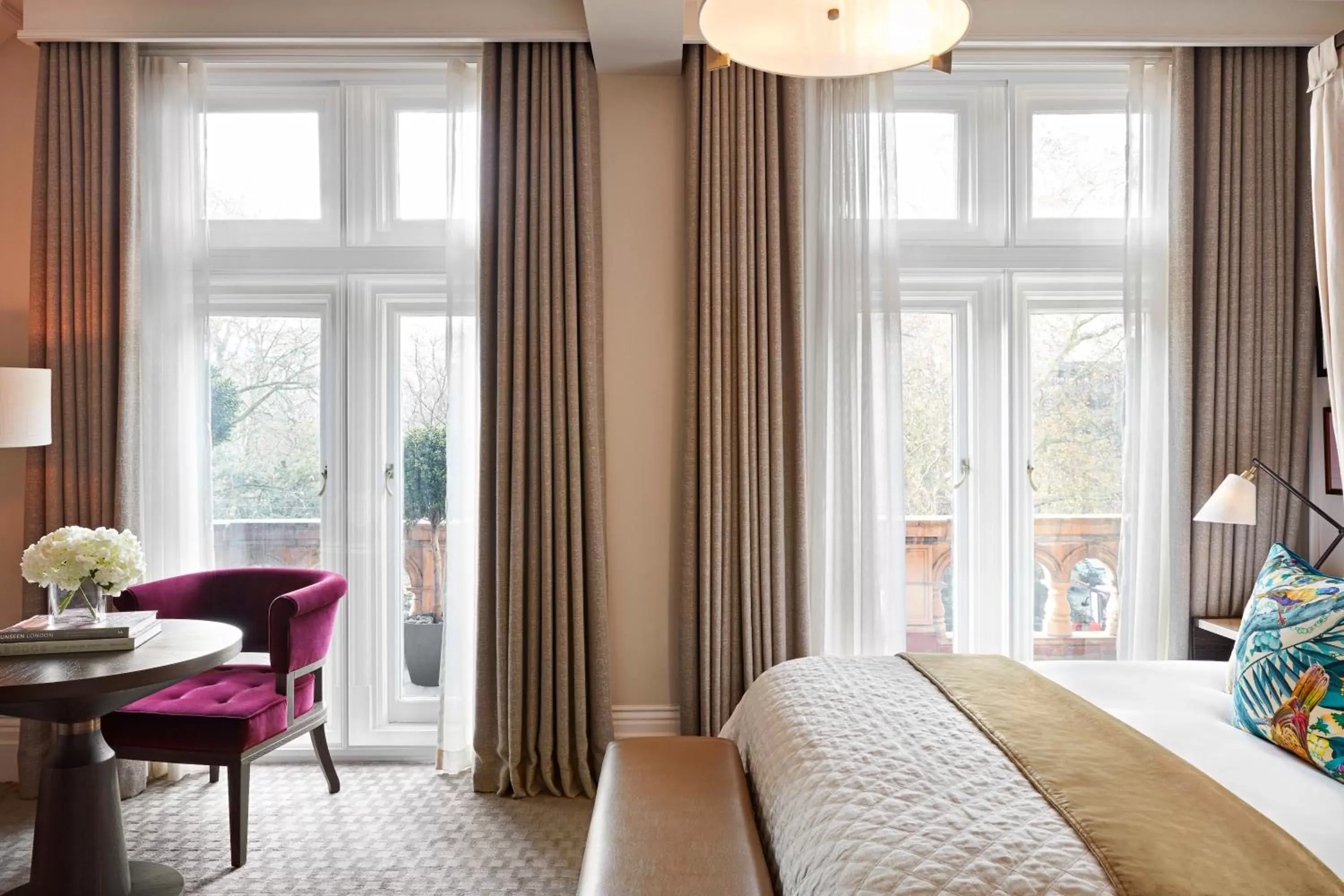 Bed, View in Kimpton - Fitzroy London, an IHG Hotel