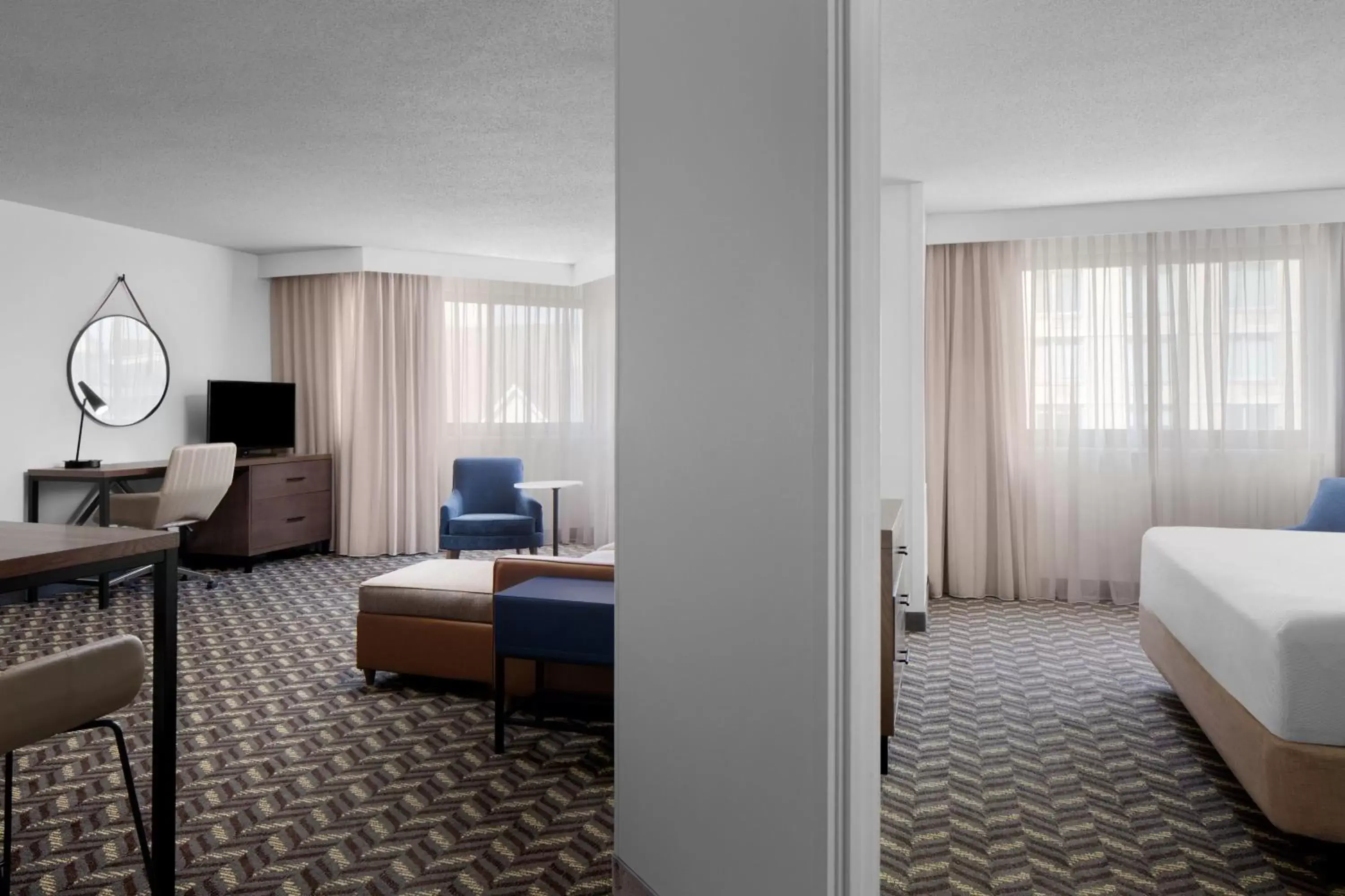 Bedroom, Seating Area in Residence Inn White Plains Westchester County