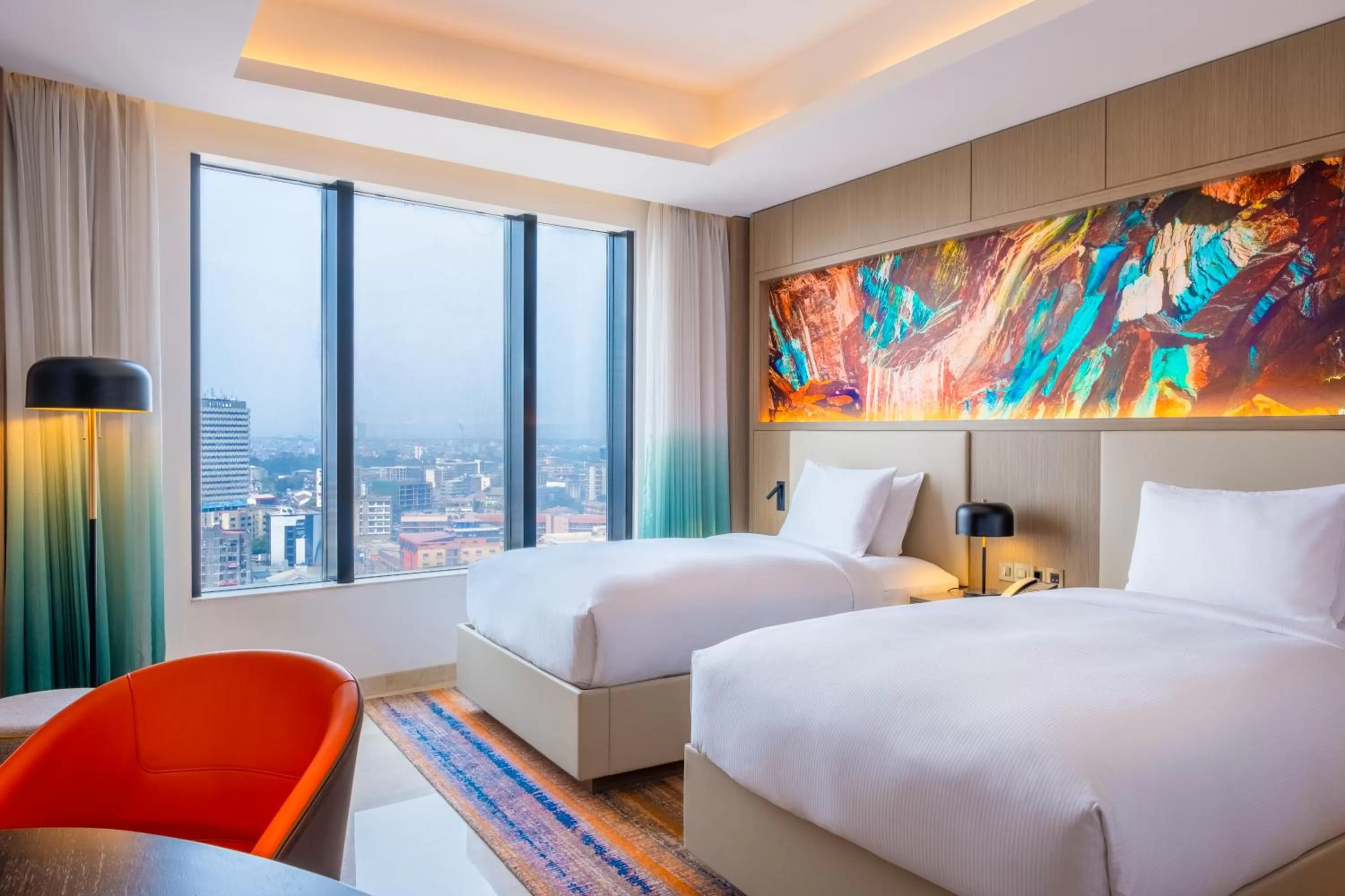 Bedroom, Bed in Hilton Kinshasa