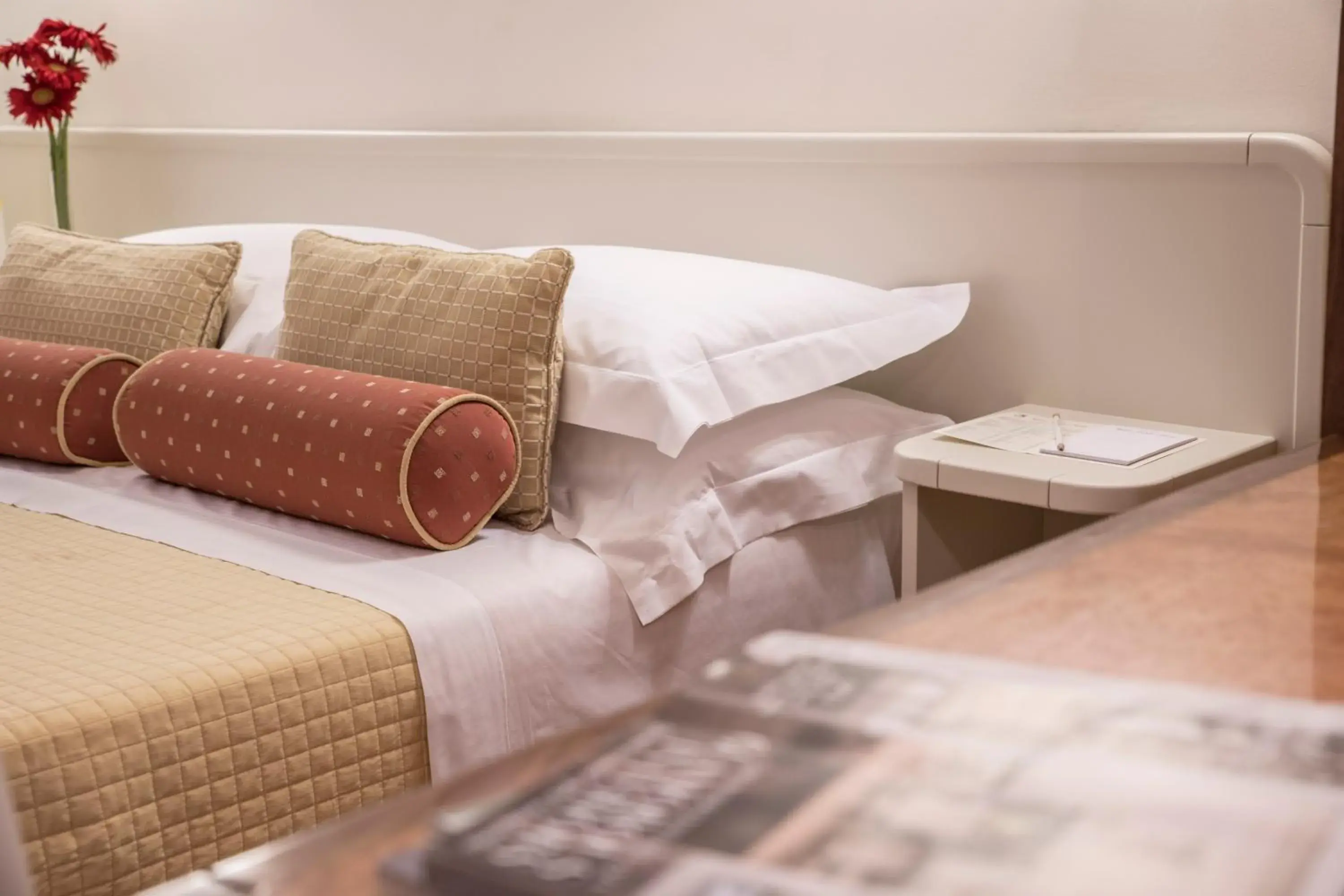 Decorative detail, Bed in Relais Santa Chiara Hotel