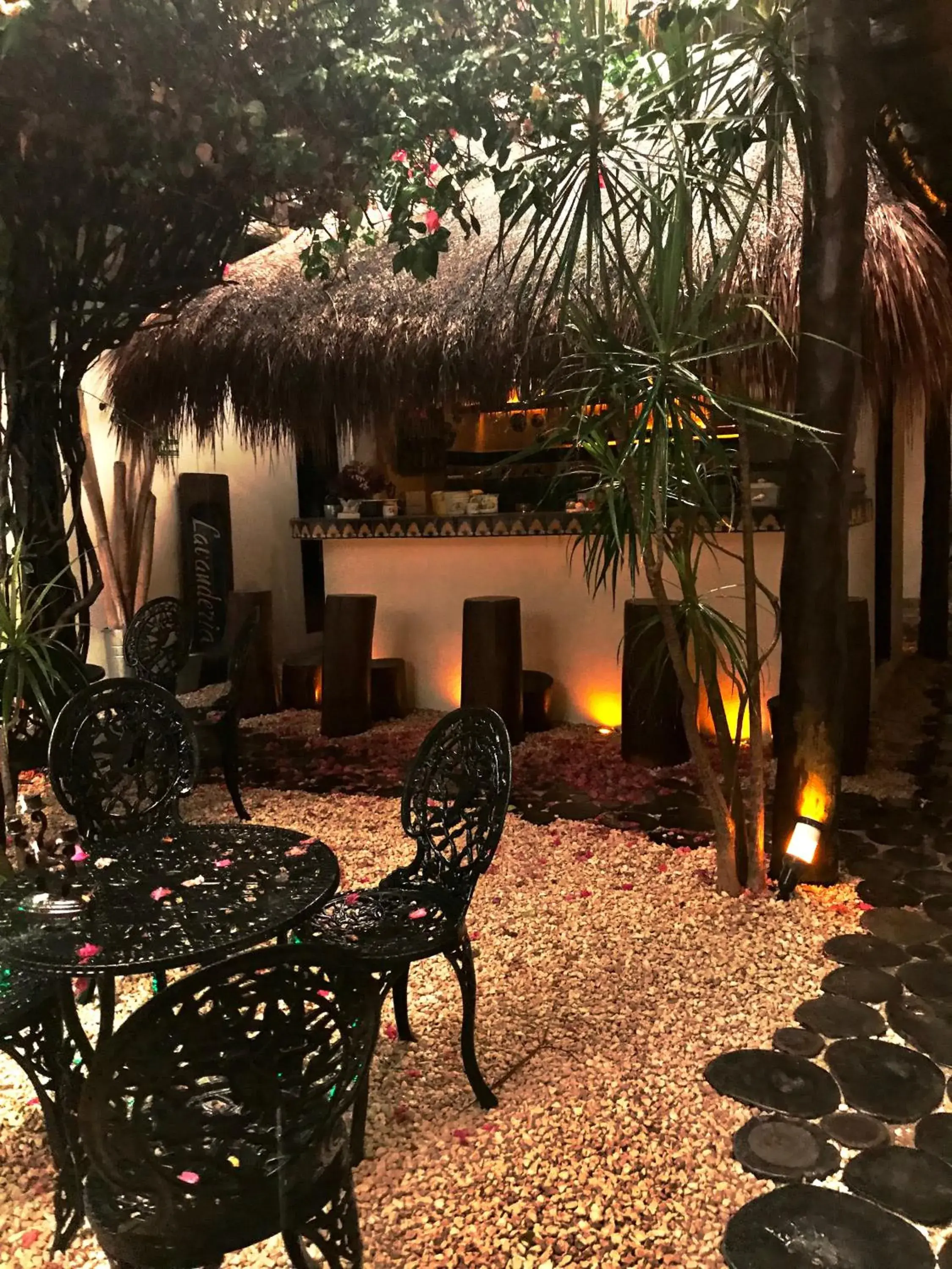 Patio in Lo Nuestro Petit Hotel Tulum