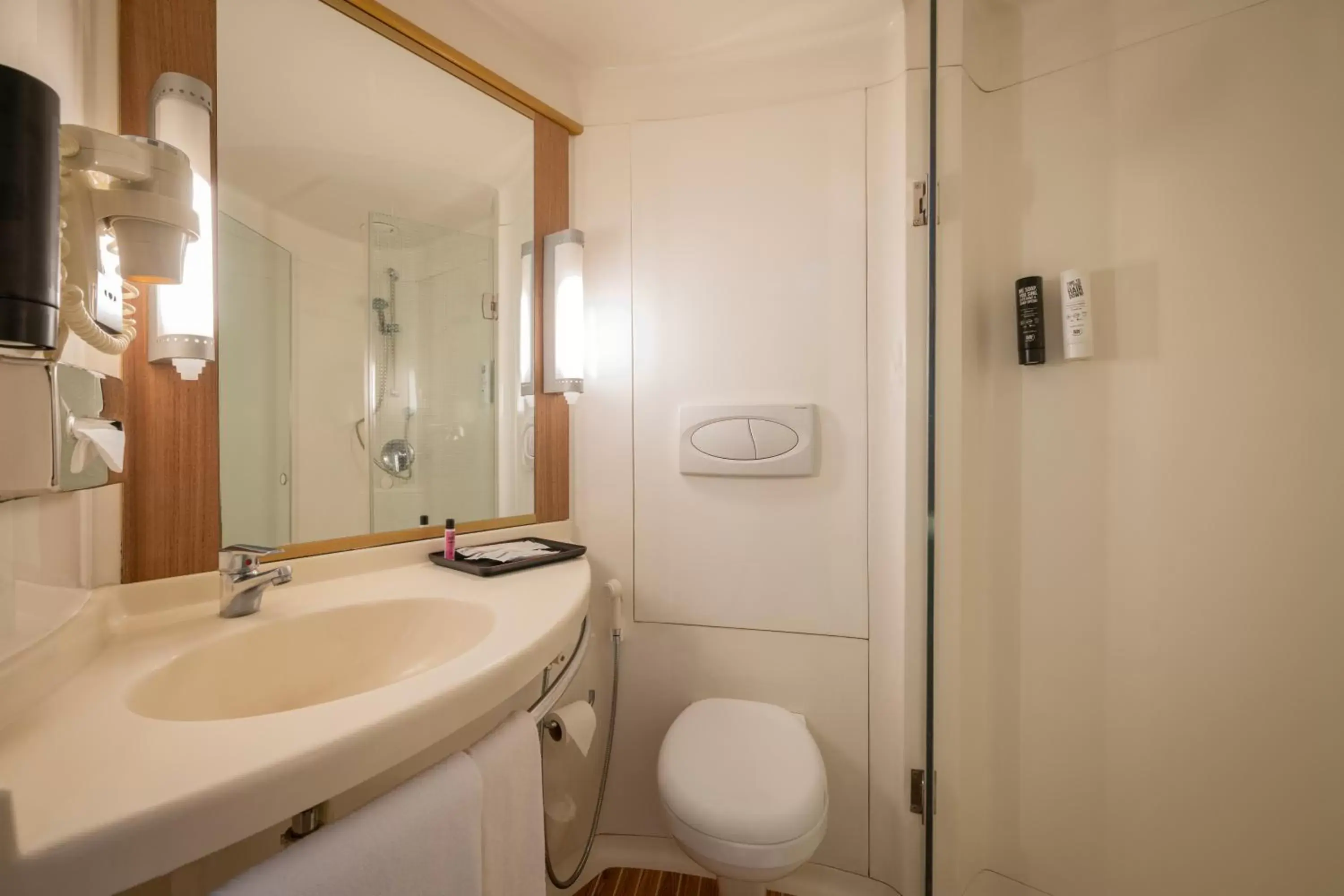 Bathroom in ibis New Delhi Aerocity - An AccorHotels Brand