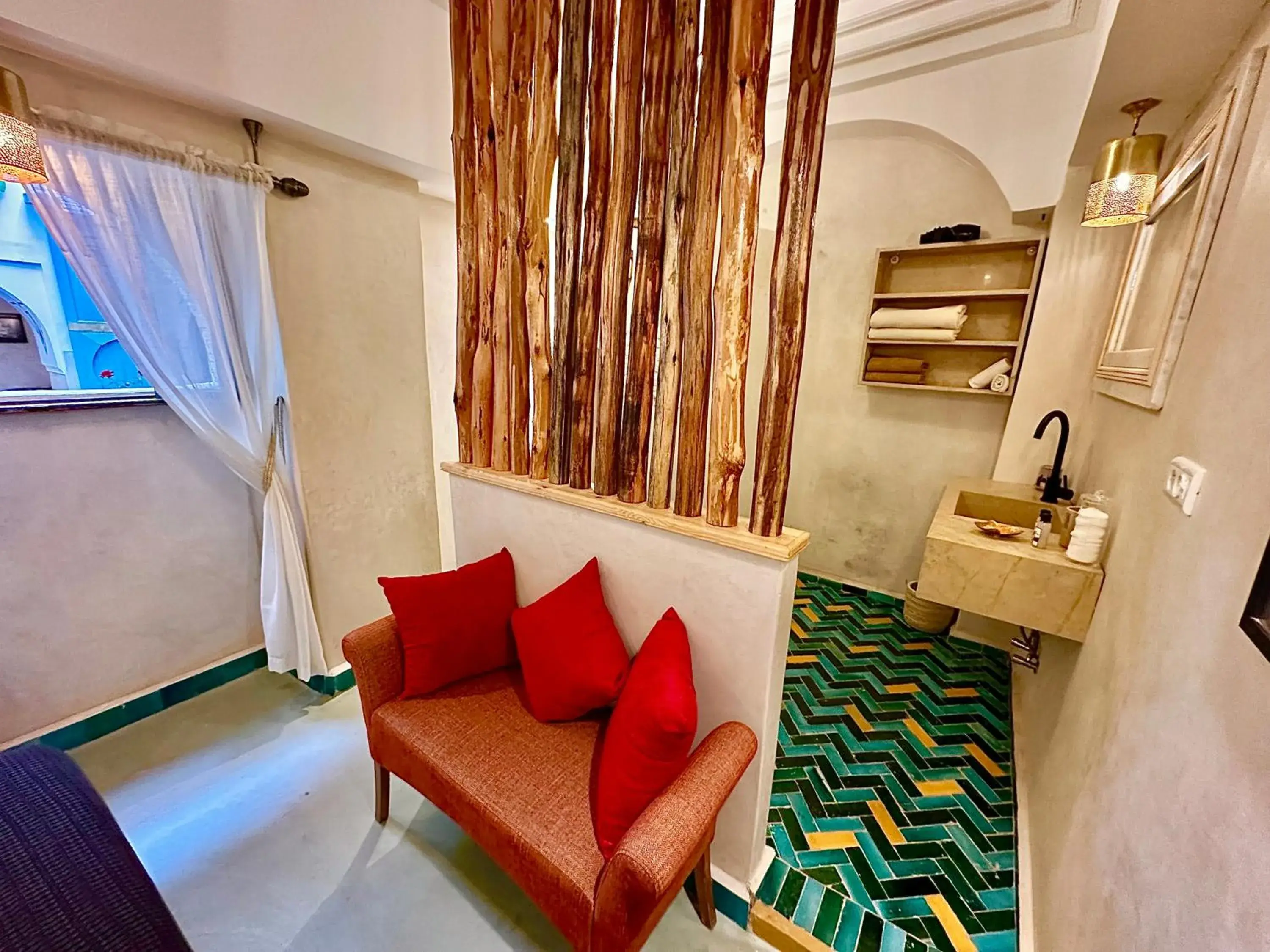 Bathroom, Seating Area in Riad 11 Zitoune