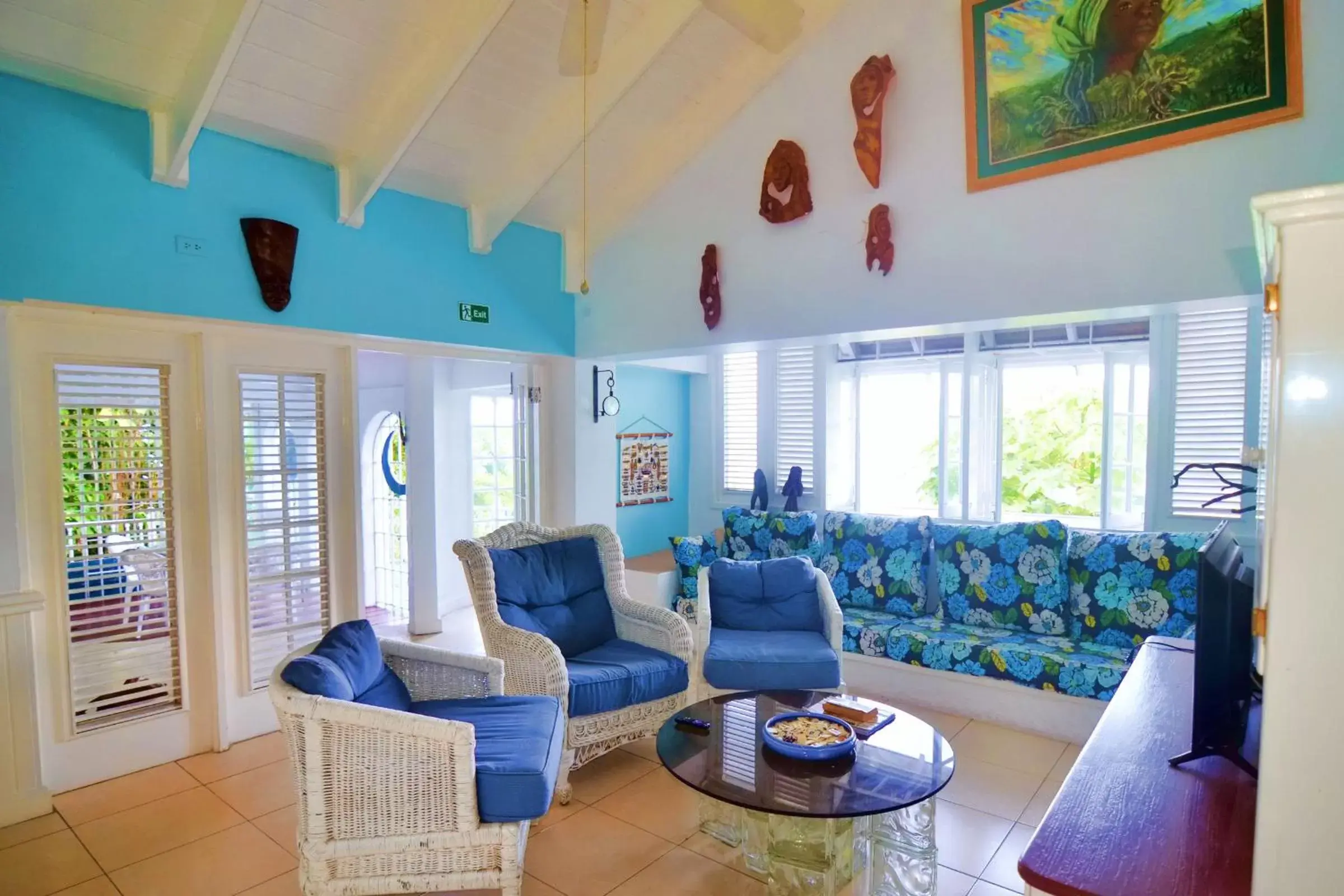 Living room, Seating Area in Moon San Villa at the Blue Lagoon