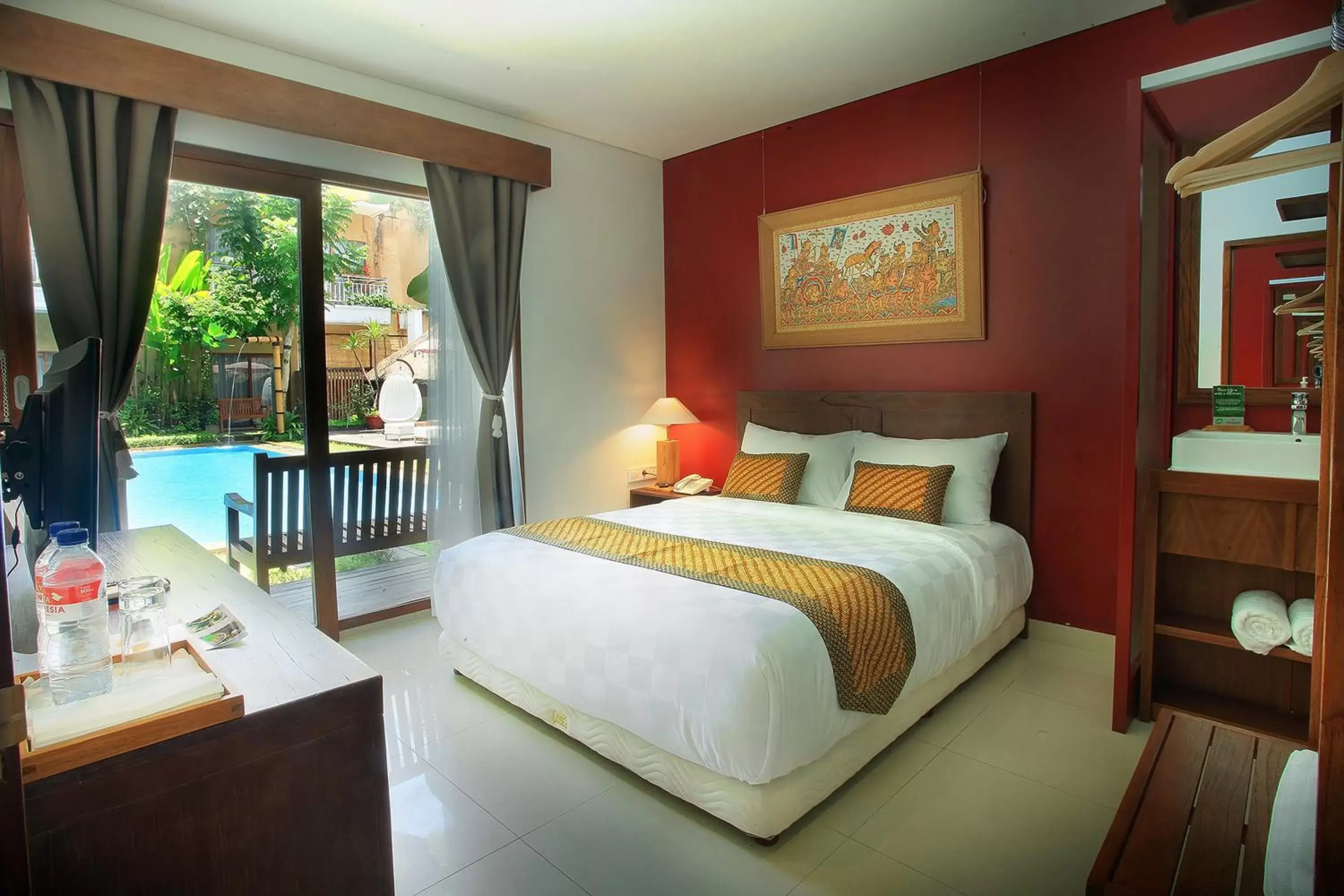 Bed in Hotel Puriartha Ubud - CHSE Certified