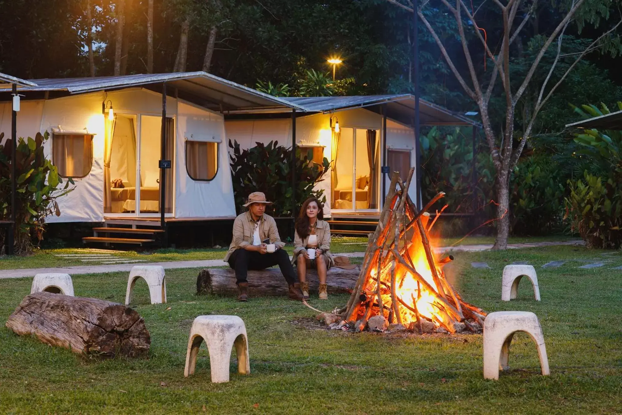 Property building in Kachonghills Tented Resort Trang Property building in Kachonghills Tented Resort Trang