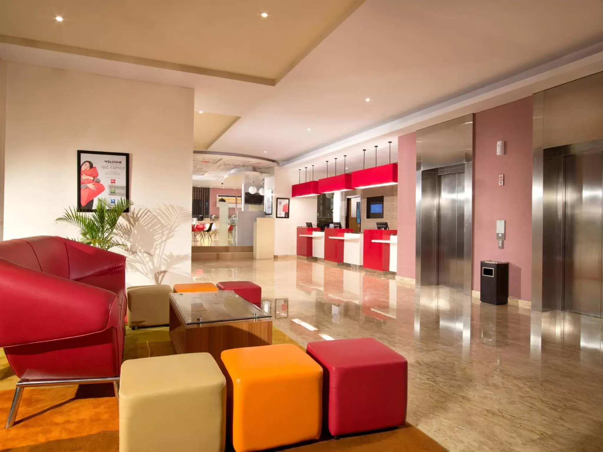 Communal lounge/ TV room, Lobby/Reception in Ibis Jakarta Senen