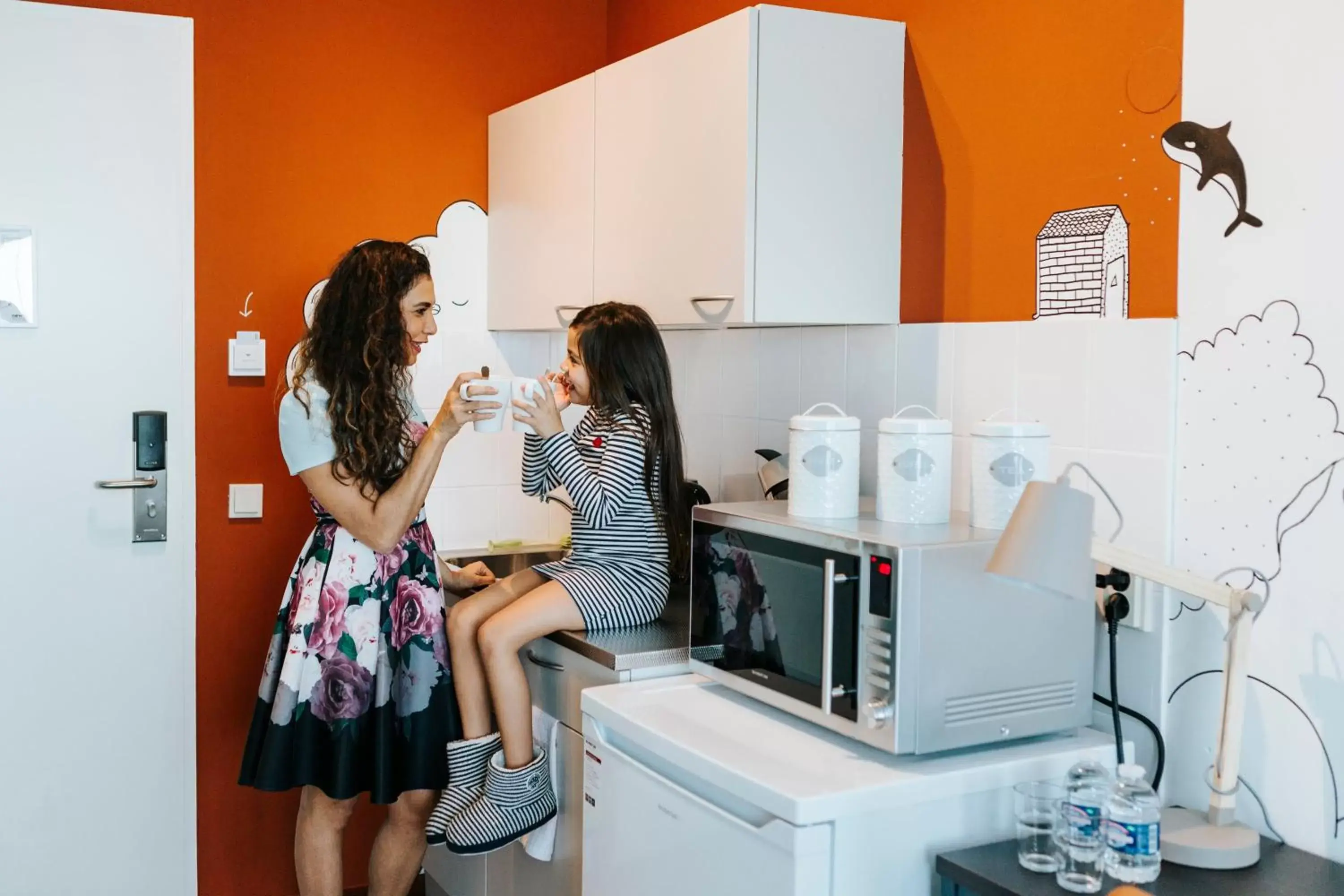 Kitchen or kitchenette in The Hague Teleport Hotel