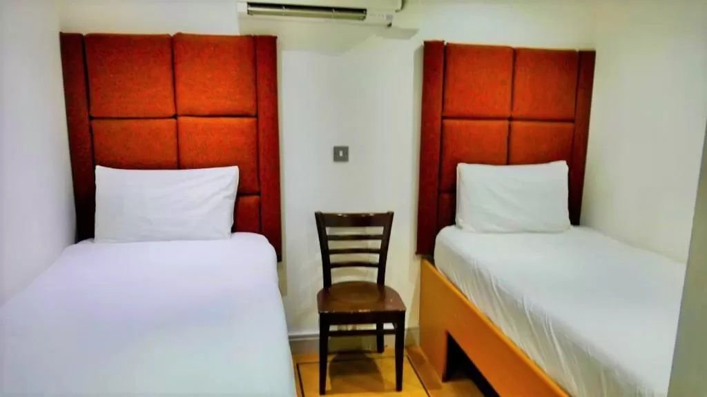 Bed in Print Works Hotel