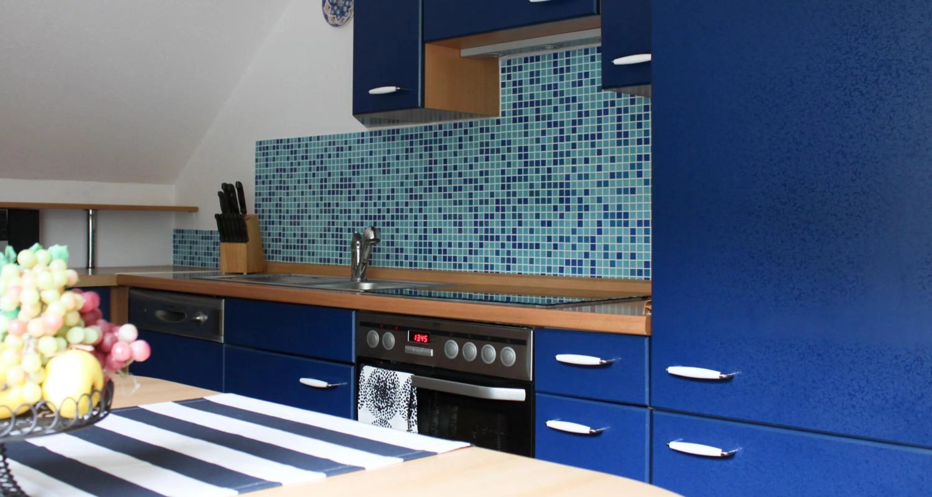 Kitchen or kitchenette in Gästehaus Gebauer