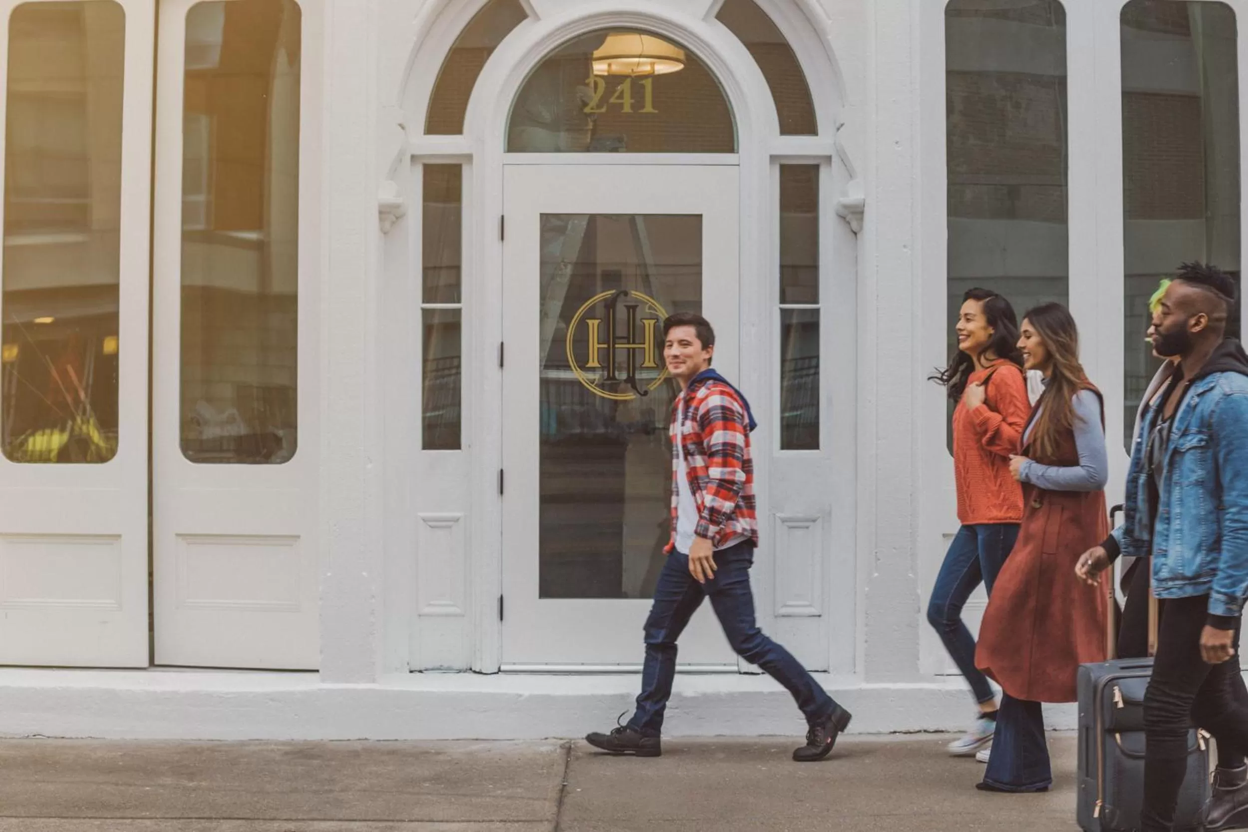 People in Hancock House