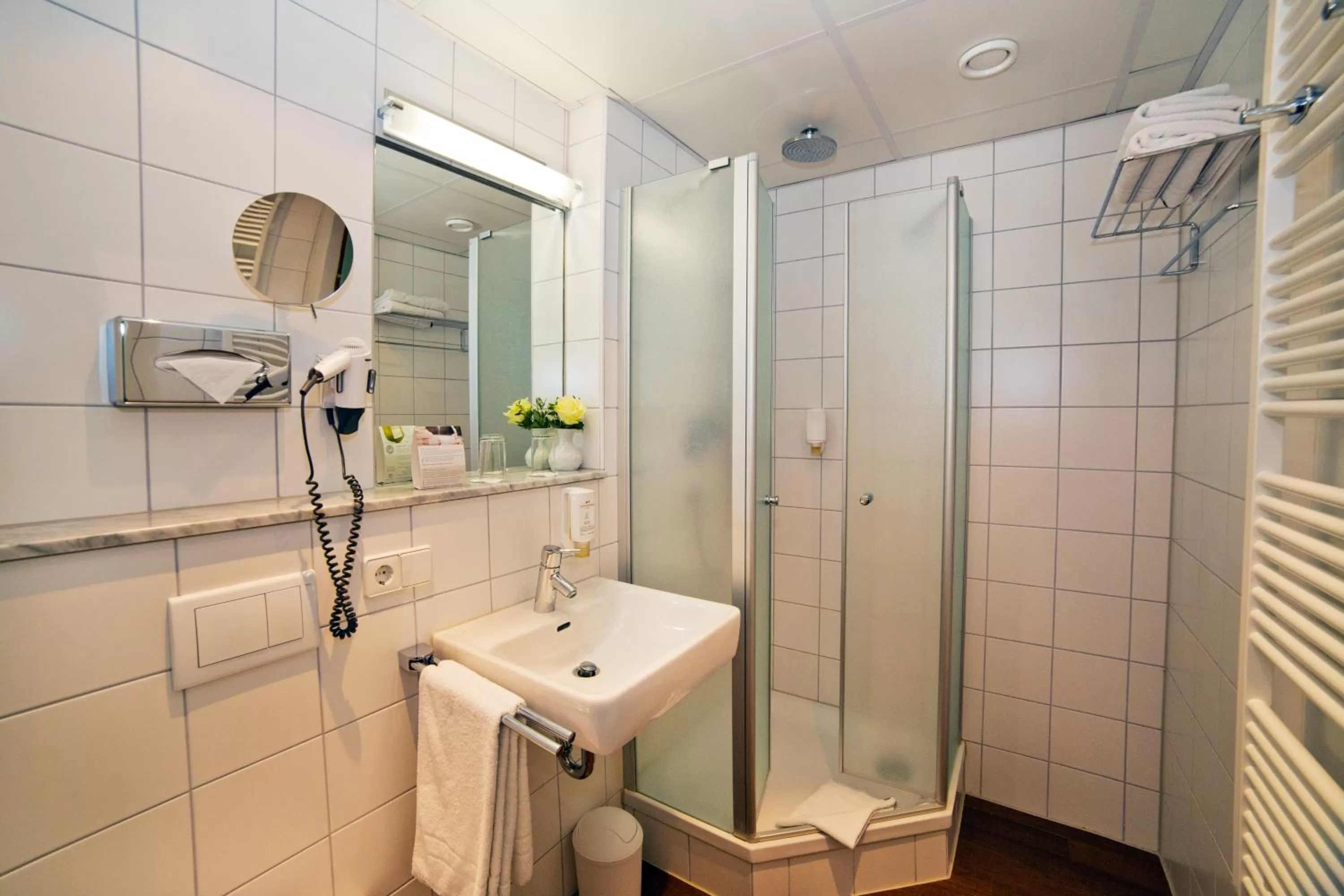 Bathroom in Stadthotel Freiburg Kolping Hotels & Resorts