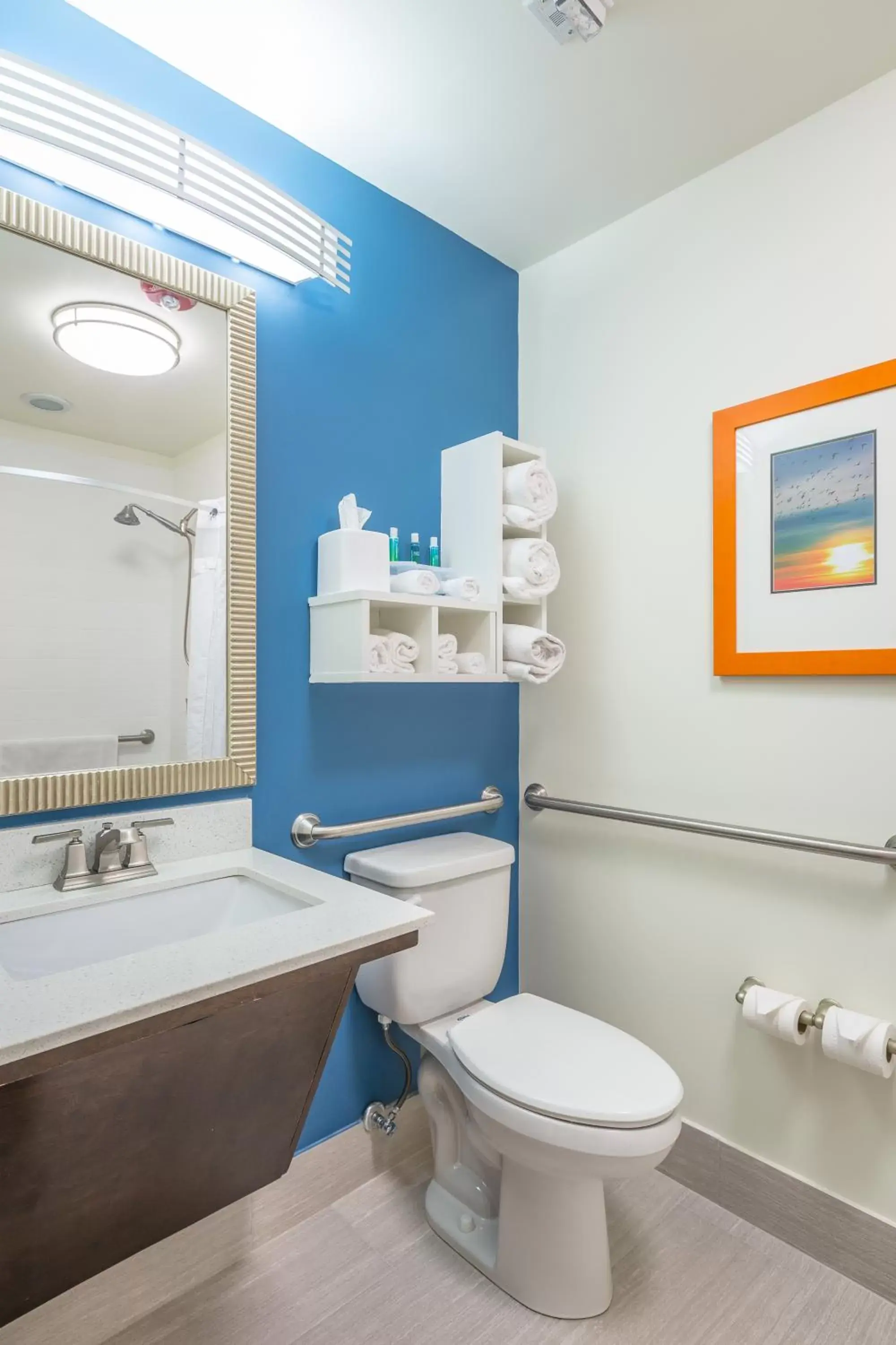 Toilet, Bathroom in Holiday Inn Express Saint Simons Island, an IHG Hotel