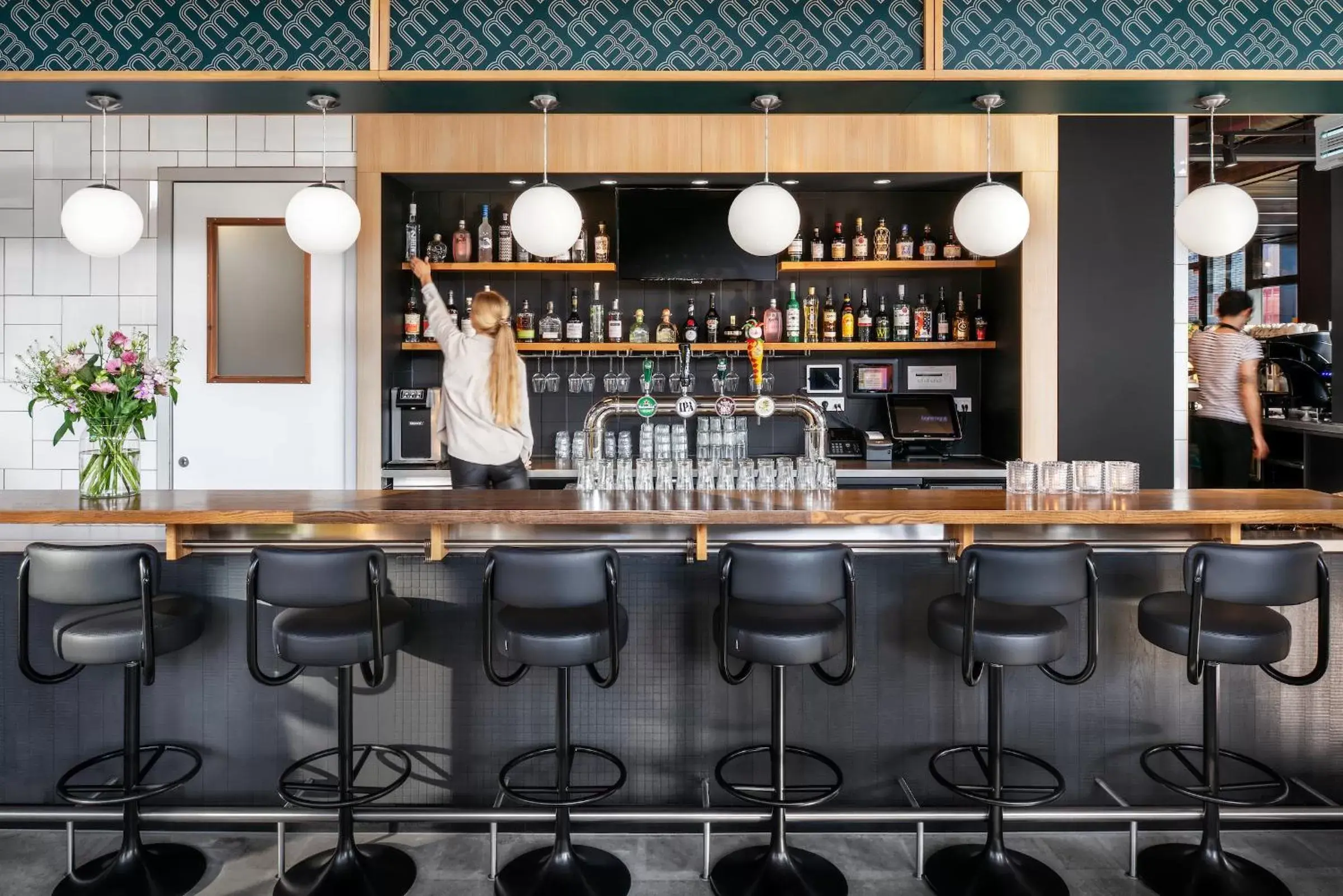 Lounge or bar in The Social Hub Groningen Lounge or bar in The Social Hub Groningen