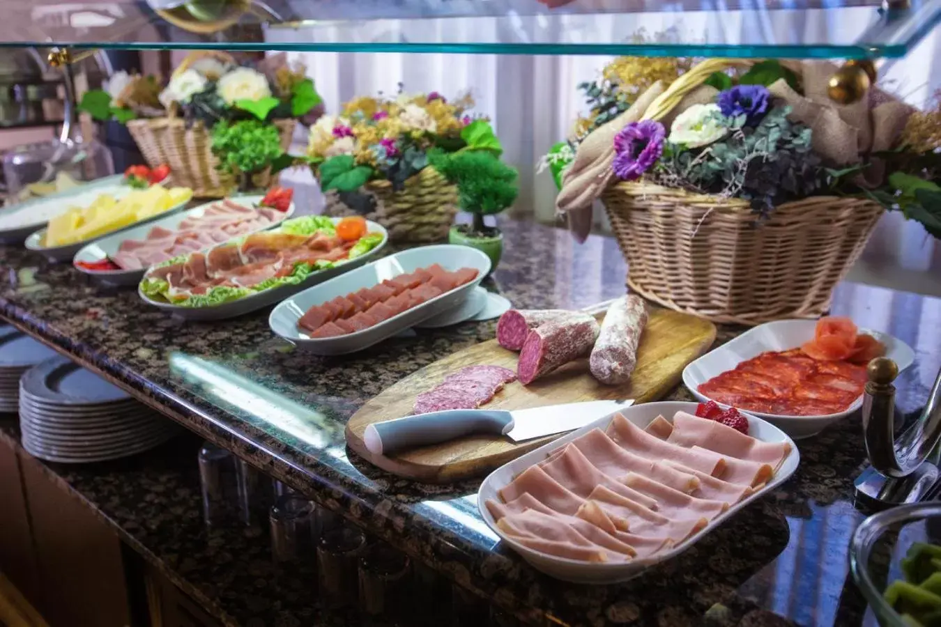 Breakfast in Hotel Monasterio Benedictino Breakfast in Hotel Monasterio Benedictino