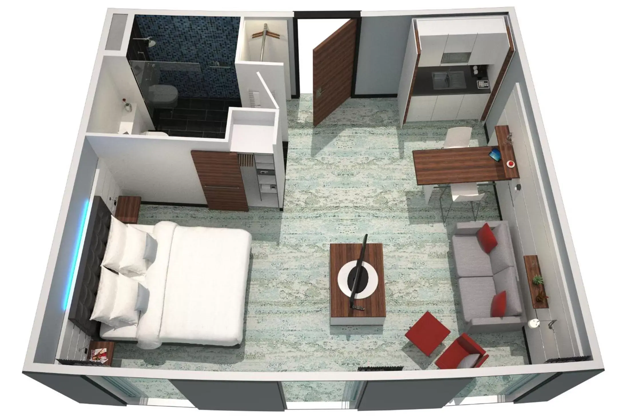 Photo of the whole room, Floor Plan in Airport Plaza Hotel Hamburg, vorher bekannt als Nordport Plaza Hotel