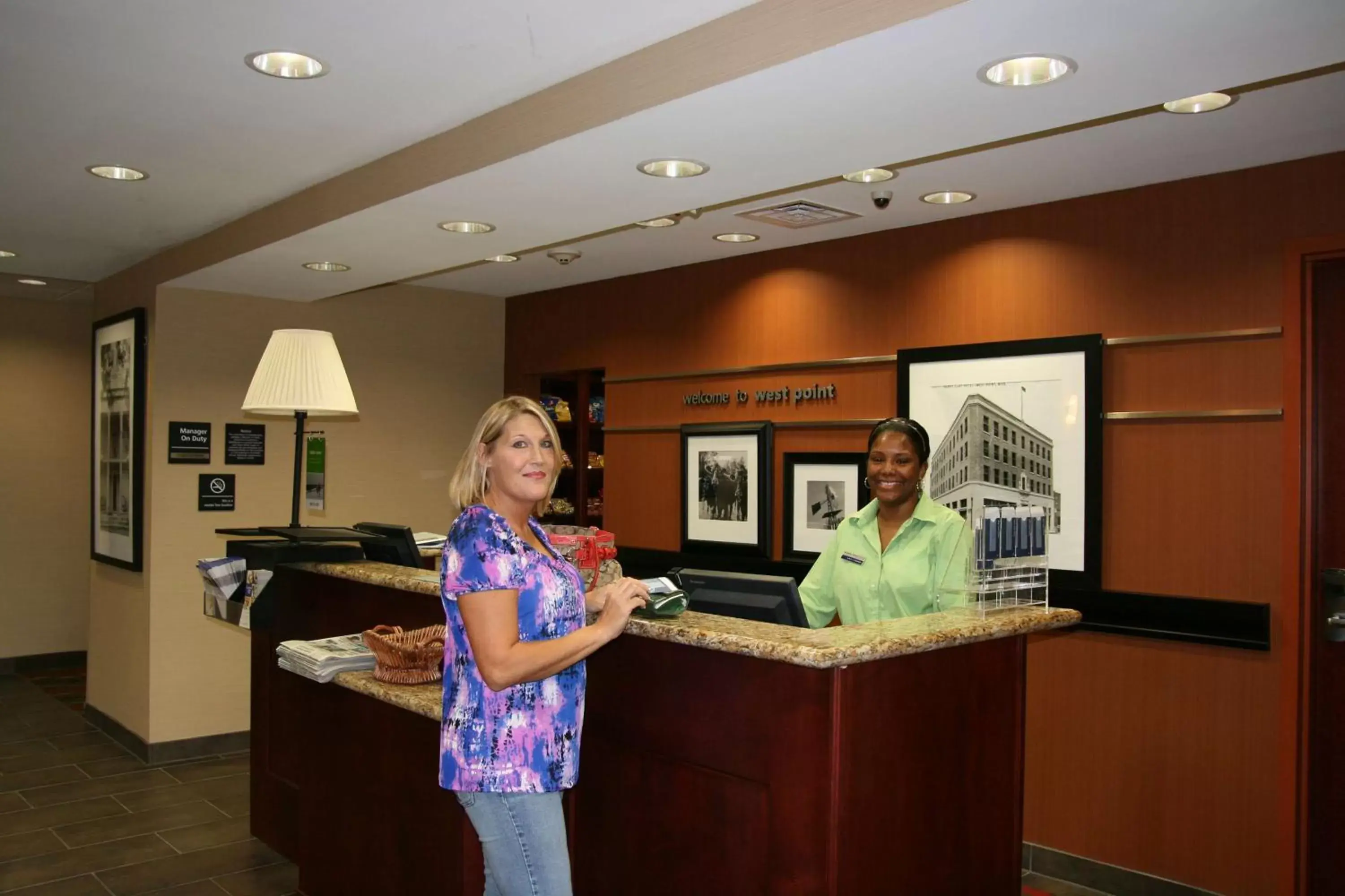 Lobby or reception in Hampton Inn & Suites West Point