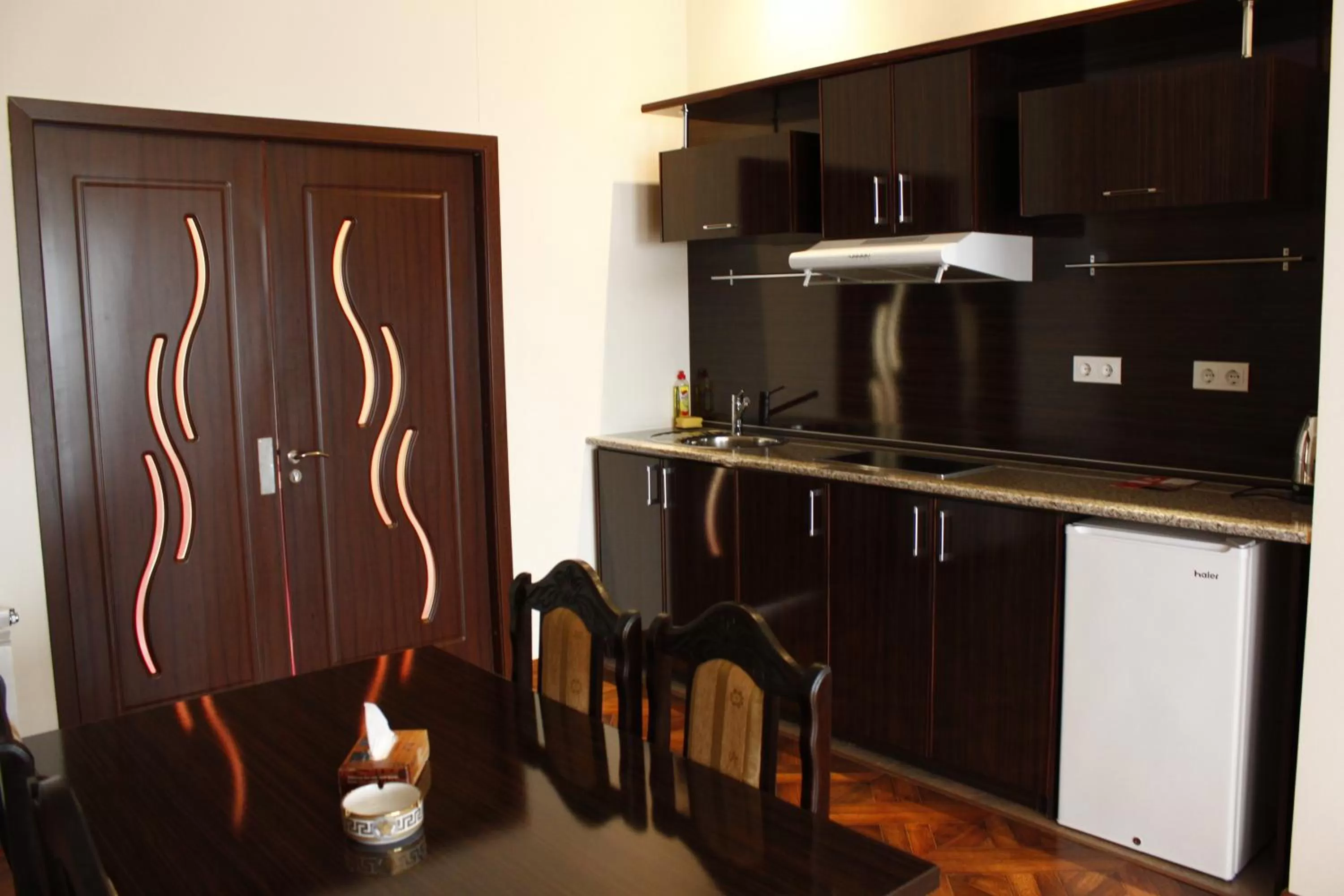 Kitchen or kitchenette in Diana Hotel