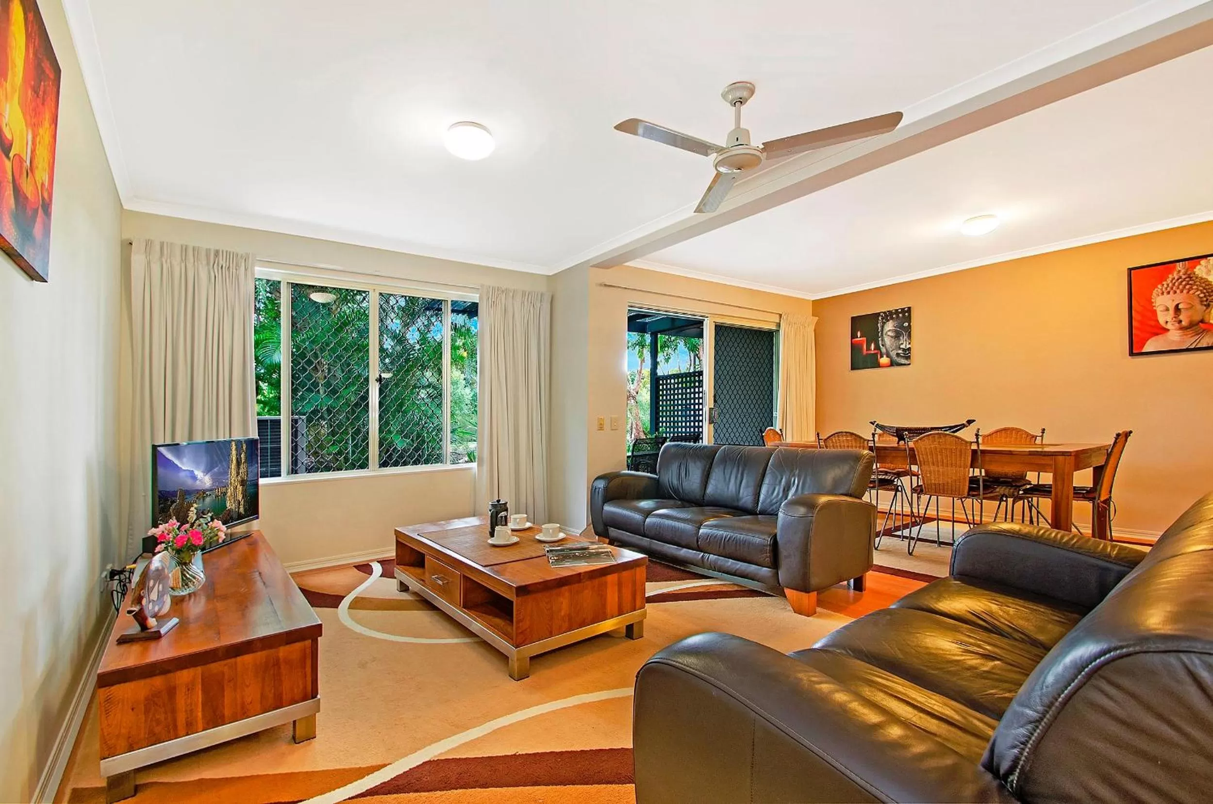 Living room in Ivory Palms Resort Noosa