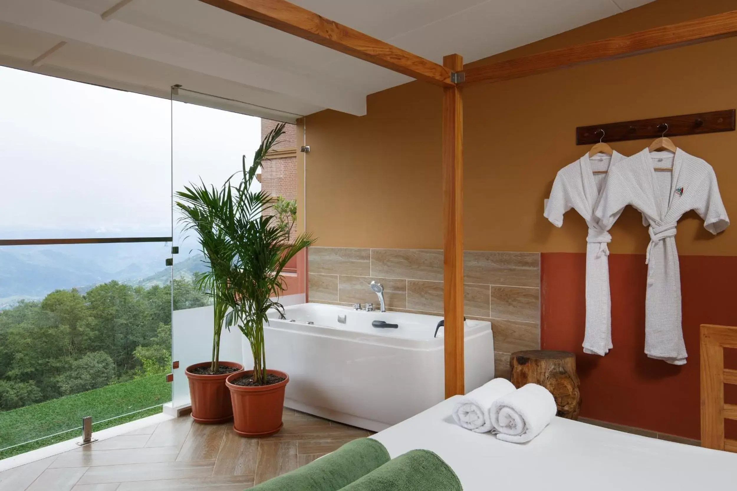 Natural landscape, Bathroom in Club Himalaya, by ACE Hotels
